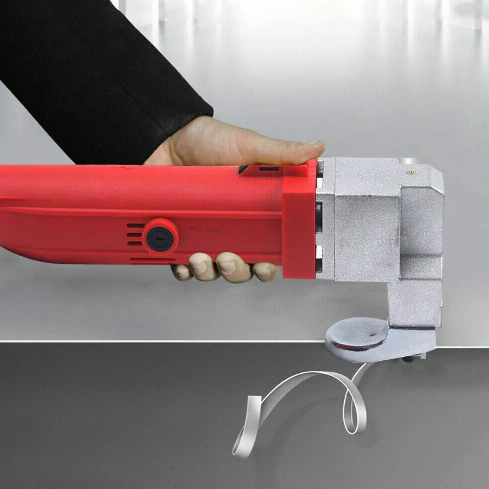 Elektryczne nożyce do blachy, 500 W, nożyce do blachy, nożyce do metalu, grubość cięcia 2,5 mm, do stosowania w samochodach i budowie statków