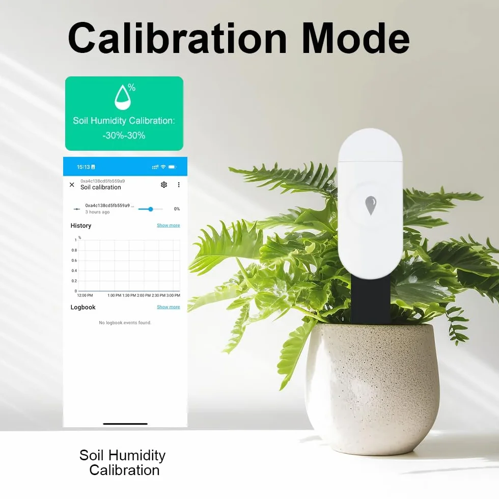 Haozee Inteligentny czujnik wilgotności gleby Zigbee, higrometr/termometr do ogrodu, kompatybilny z Home Assistant
