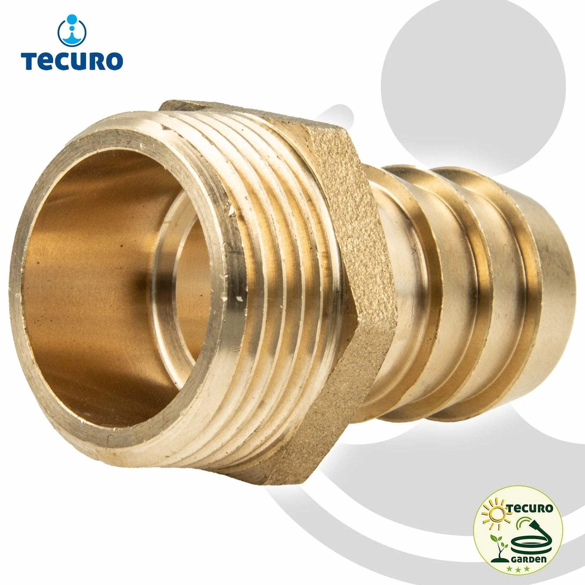 Tecuro Sauger tulejka do węża 3/4 AG x tulejka Ø 13 mm ms-blank