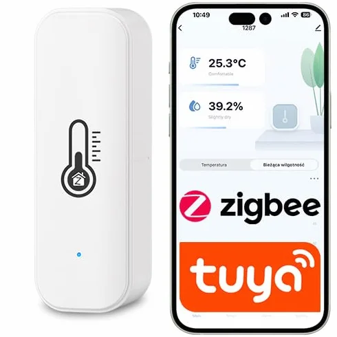 Czujnik temperatury i wilgotności ZigBee Tuya na baterie