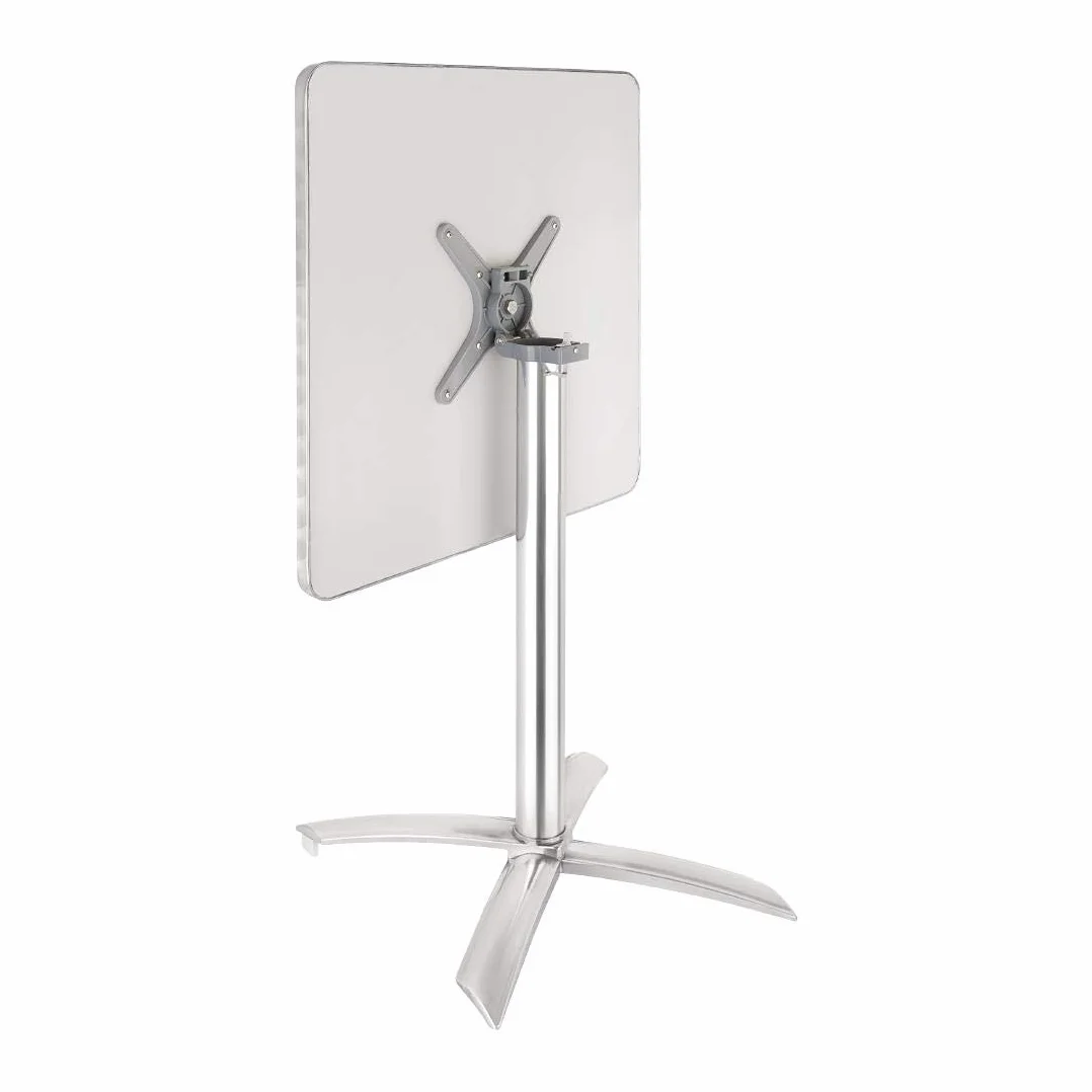 Bolero Kwadratowy stół z klapką ze stali nierdzewnej 720 x 600 x 600 mm restauracja bar kawiarnia