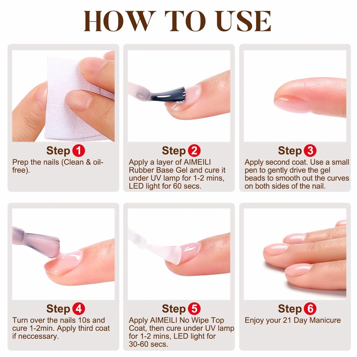 AIMEILI Rubber Base 8 ml Flexible Builder żel samowygładzający lakier pod paznokcie Strengthener Rhinestone Glue Gel lakier do paznokci przezroczysty Jelly Rubbergel 5 IN 1-1013