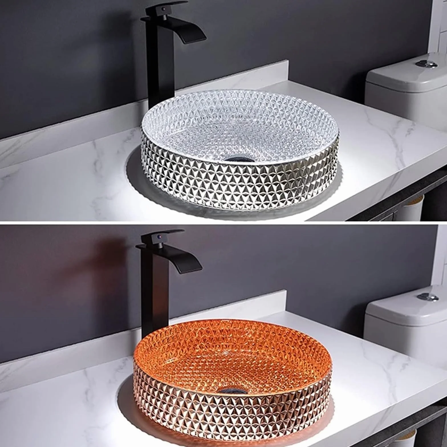 Umywalka Łazienkowa Nablatowa Ceramiczna Umywalka Łazienkowa Umywalka Łazienkowa Umywalka Blatowa Galwanizacja Odlewanie Ciśnieniowe Umywalka Ze Szkła Artystycznego Cylin,C