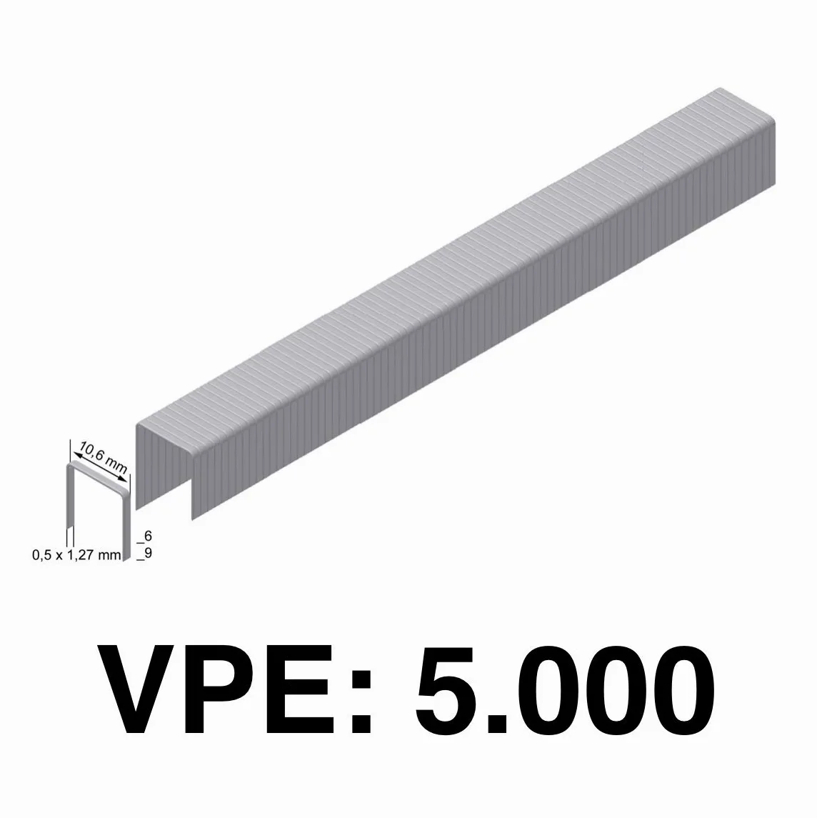 Prebena HFPF09 Zszywacz do zszywacza PF 6-9 mm + zszywki PREBENA PF09CNK typ PF 5000 9 mm ocynkowany