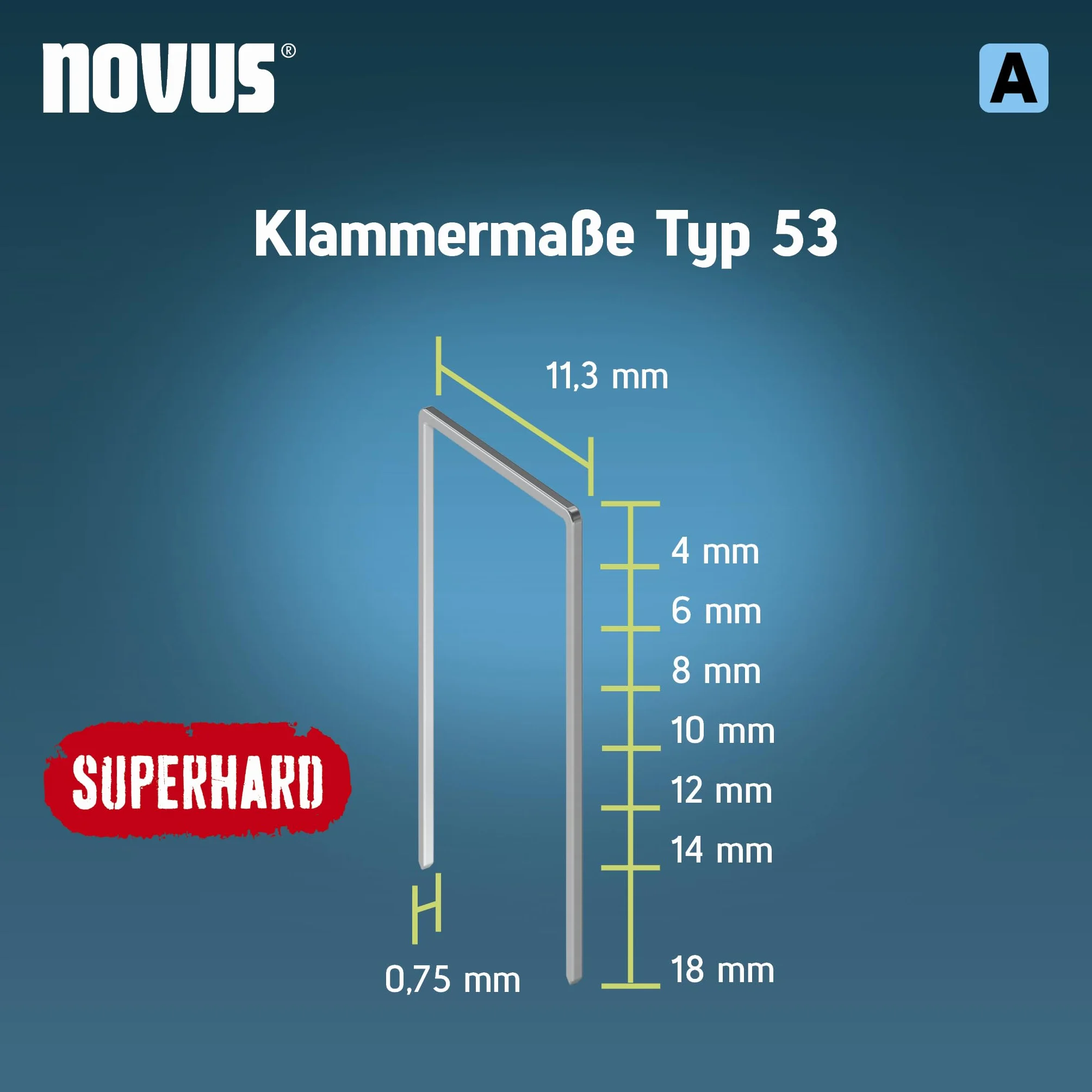 Novus Tools 042-0778 Zszywacz z cienkiego drutu A zszywacz typ 53, szary, 10 mm