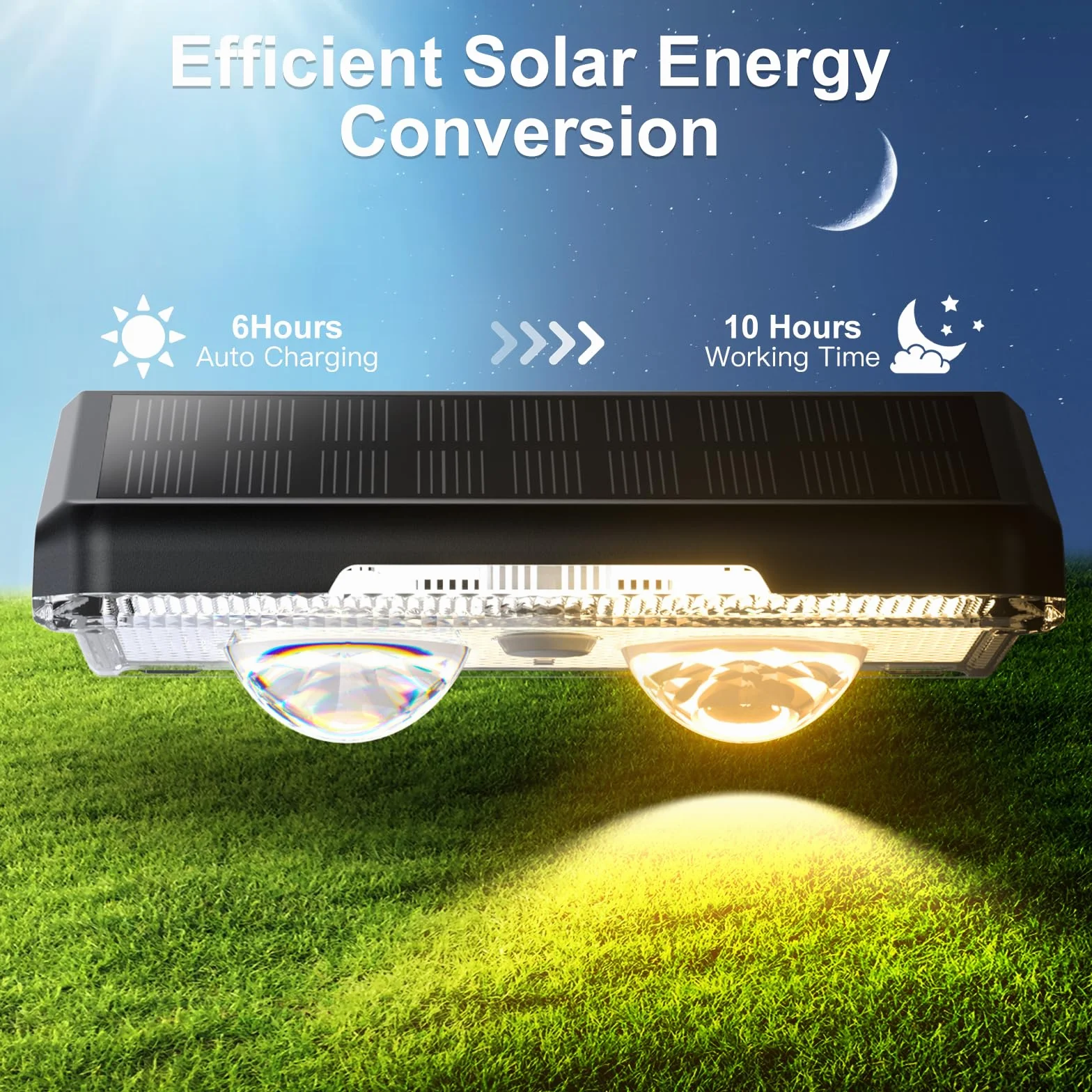 Zewnętrzna solarna lampa ścienna Quntis Zestaw 4, wodoodporna zewnętrzna lampa słoneczna IP64 z 11 trybami, ciepła biel i chłodna biel oraz wielokolorowa zewnętrzna solarna lampa ścienna do ogrodu