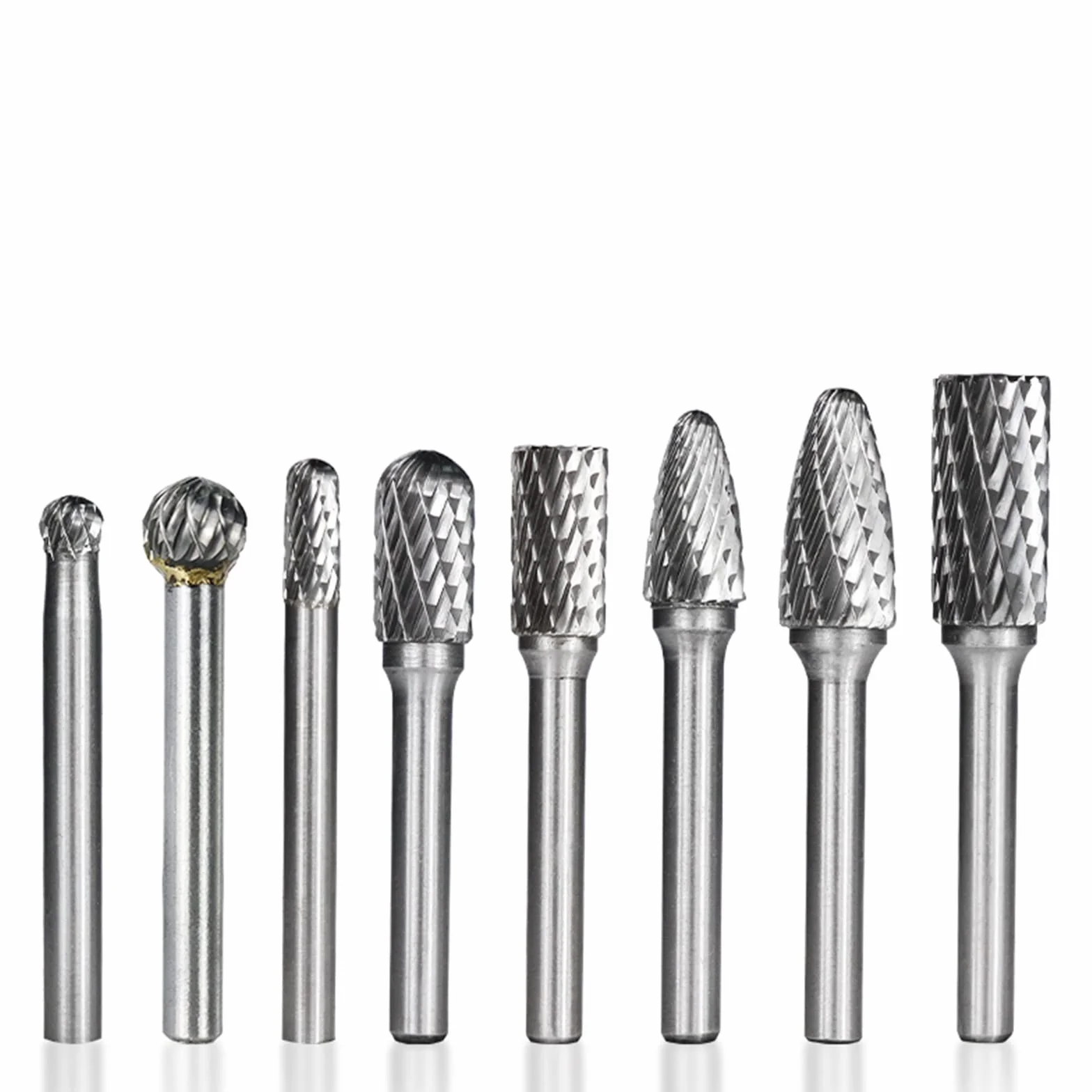Frez obrotowy z węglików spiekanych 8 szt. 6 mm pilnik do cięcia metalu z podwójnym cięciem