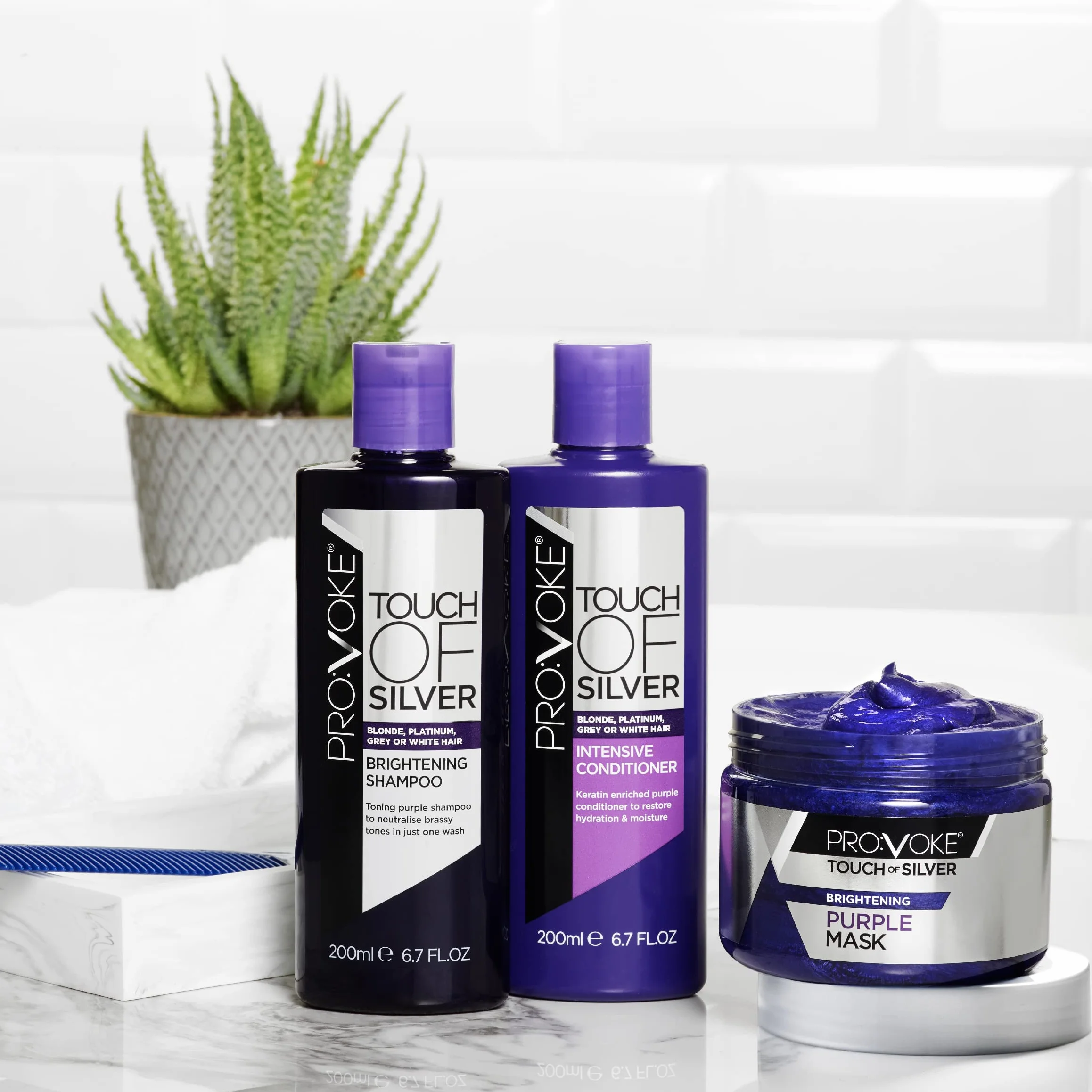 PRO:VOKE Touch of Silver Purple Szampon i odżywka 400 ml
