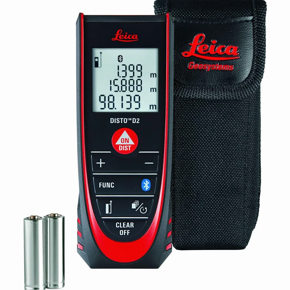 Leica DISTO D2 Laserowy Miernik Odległości, Czarny