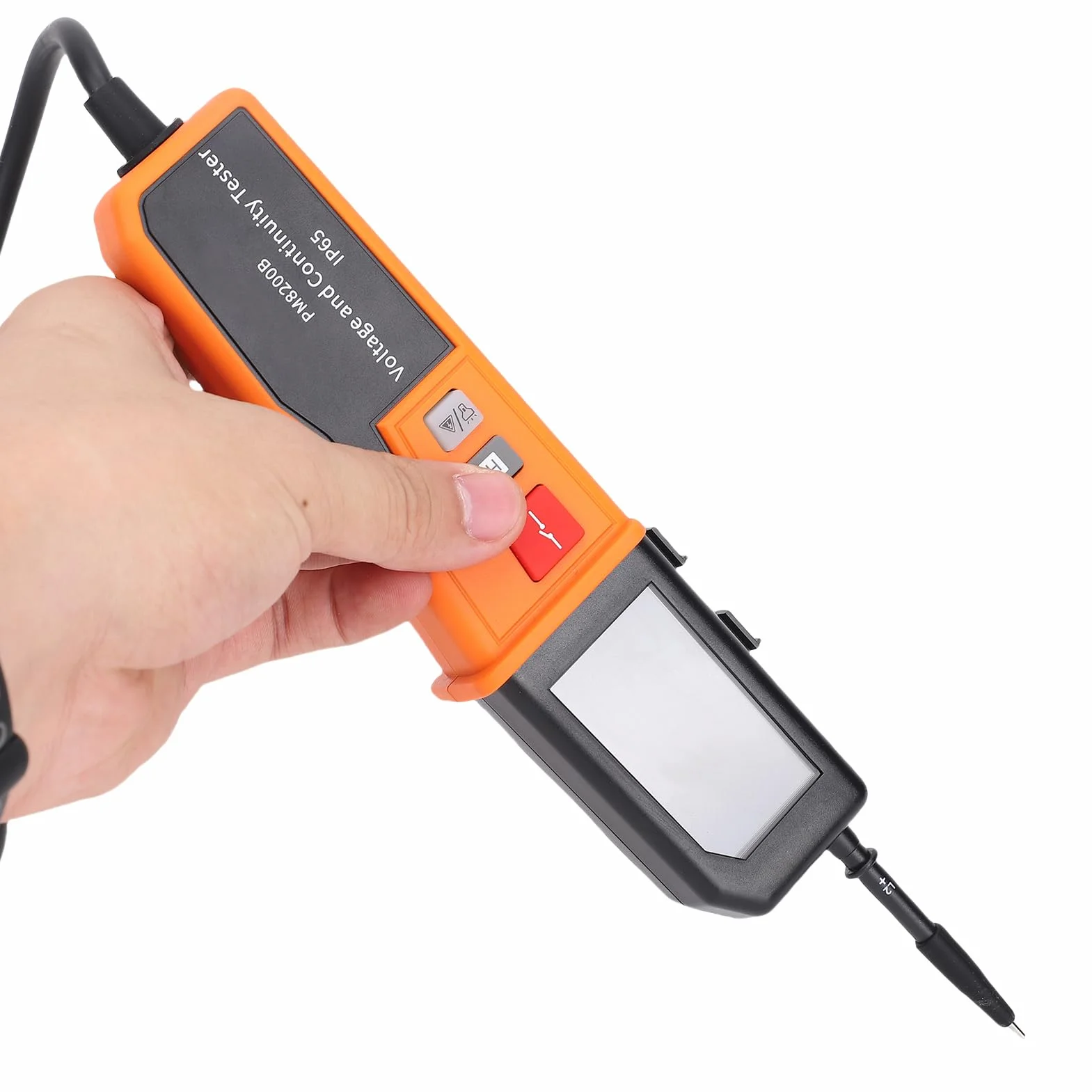 Cyfrowy Wodoodporny Tester Napięcia i Ciągłości do Prac Elektrycznych, Wielofunkcyjny Tester Obwodów z Wykrywaniem Kolejności Faz, Klasa Bezpieczeństwa CAT IV 600 V, dla Profesjonalistów