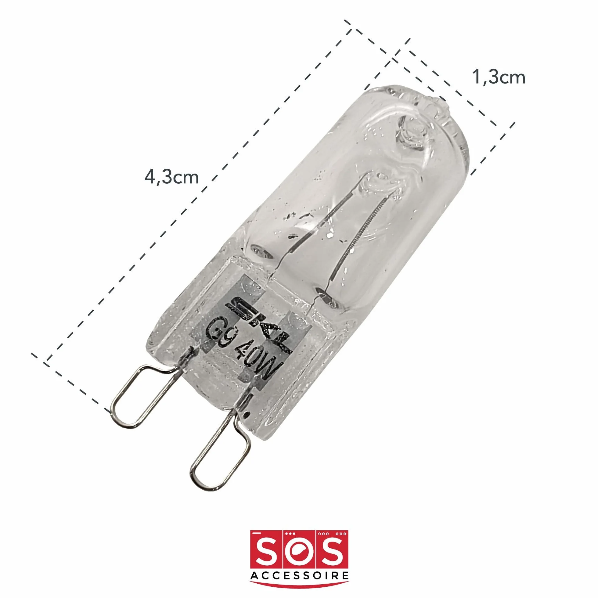 AEG 8085641028 G9 lampa halogenowa do piekarnika 230 V, 40 W