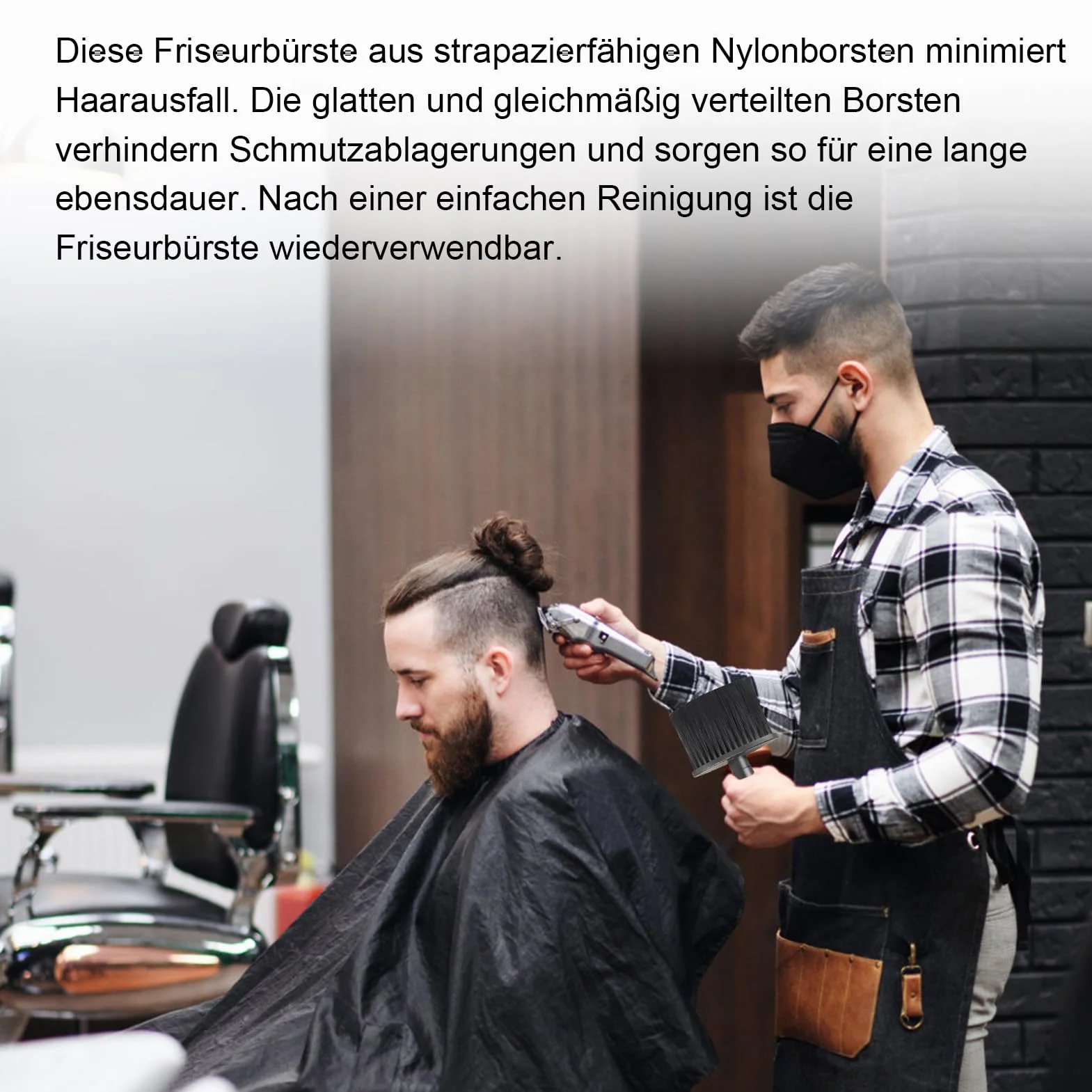 3 sztuki szczotek fryzjerskich, zestaw fryzjerski, zestaw pędzli do karku, szczotka fryzjerska, pędzel do włosów fryzjerski, profesjonalne akcesoria fryzjerskie do salonu fryzjerskiego, czyszczenie