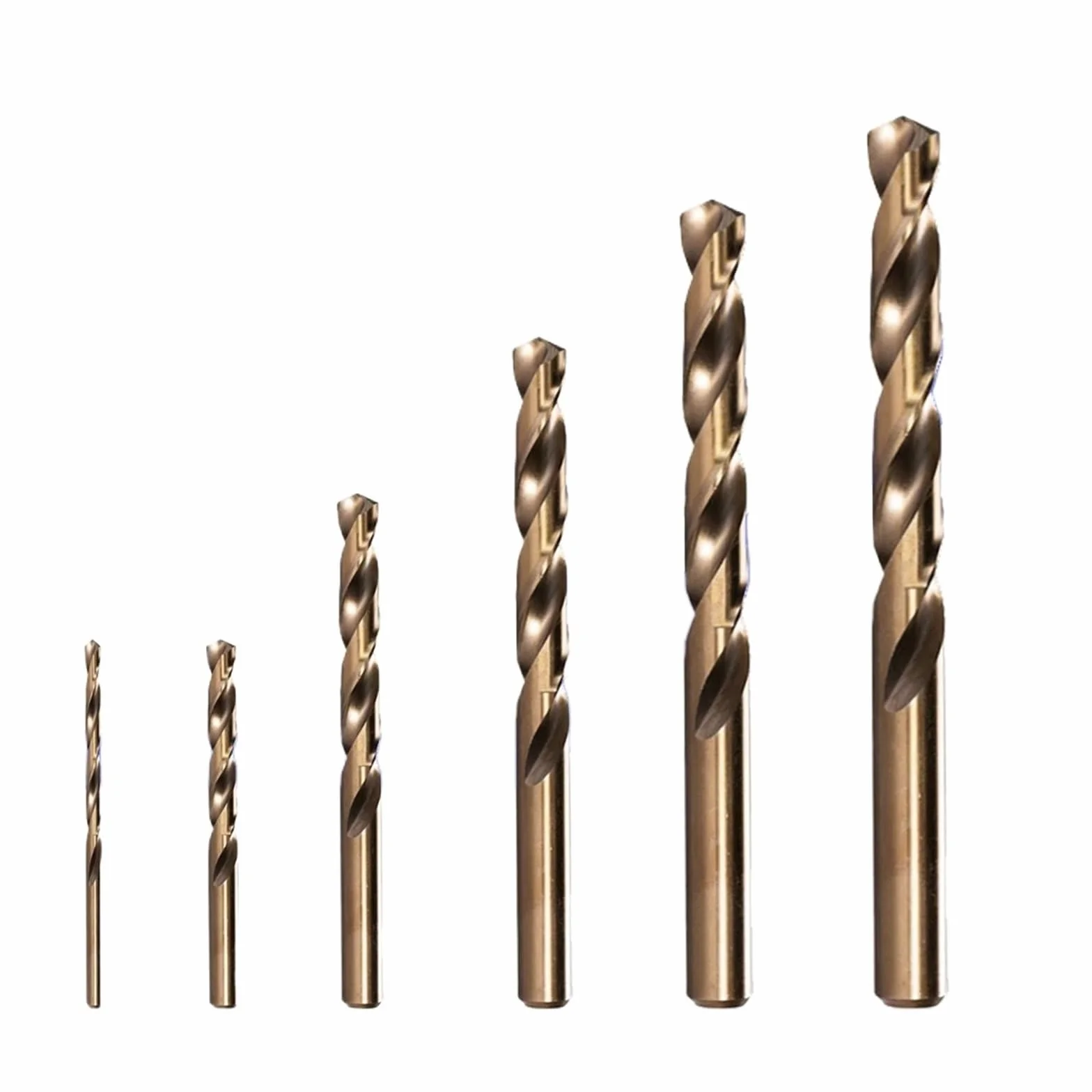 Zestaw wierteł krętych M42 ze stali szybkotnącej kobaltowej, 1–14 mm, do stali hartowanej, stali nierdzewnej i żeliwa(12.7mm)