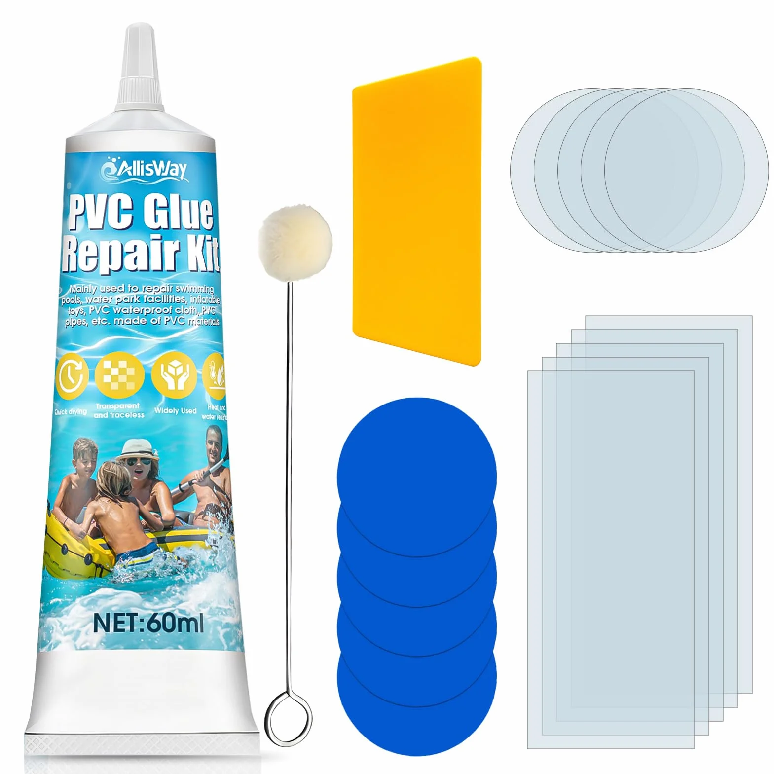Klej PVC 60 ML do nadmuchiwanych kajaków, namiotów i basenów