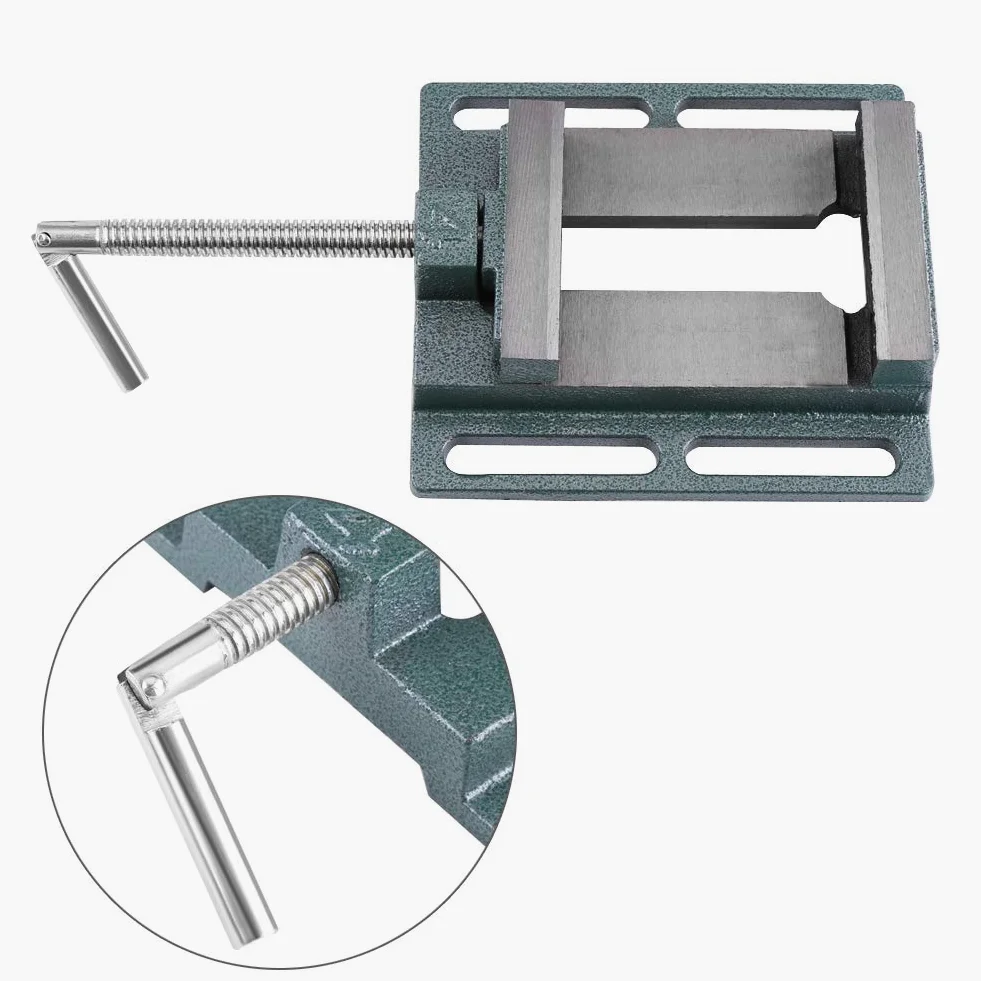 6" Heavy Duty Machine Vise With Wide Jaws For Stable Milling And