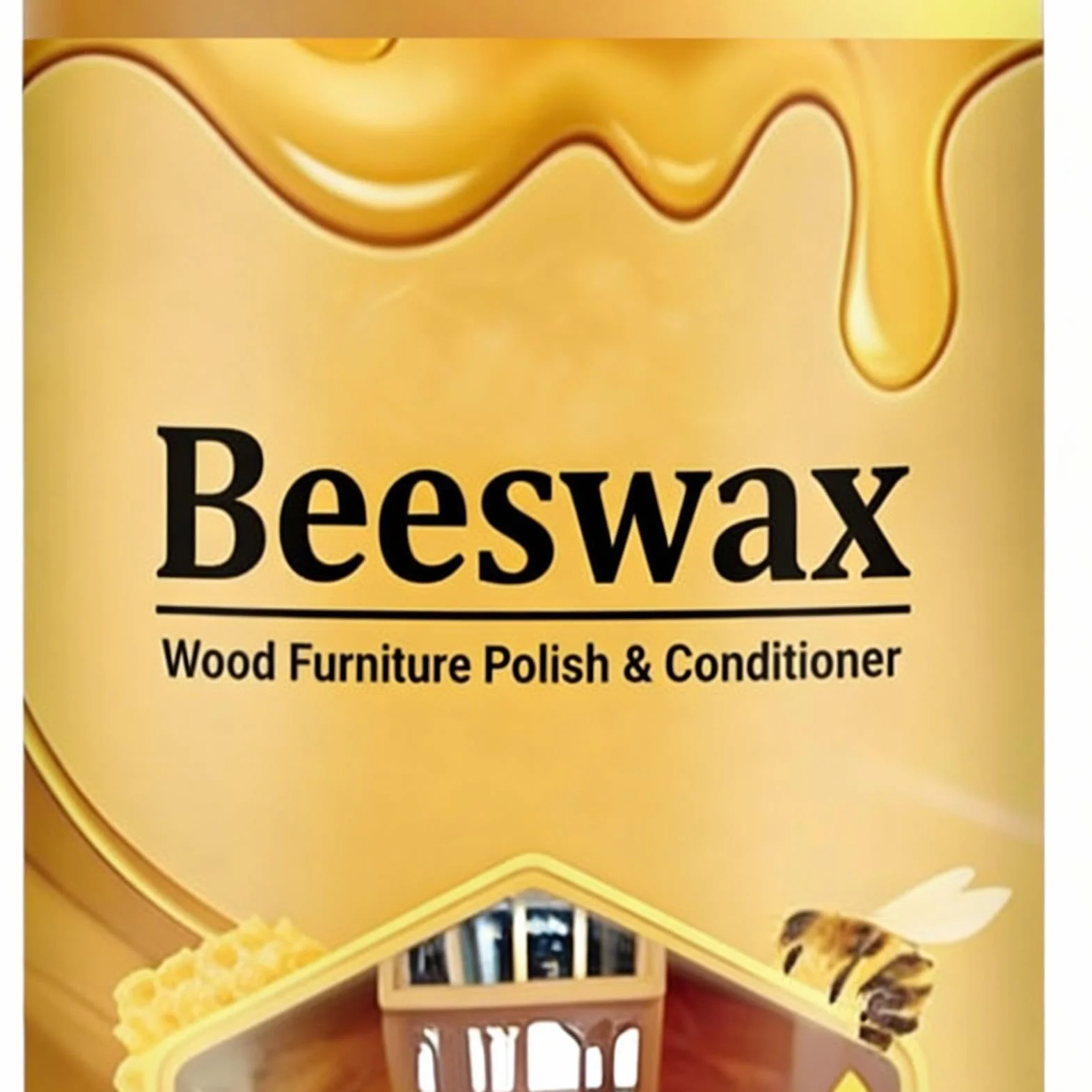 Meble do drewna | 100 ml naturalnego olejku z połyskiem - pasta | do usuwania i rozjaśniania szafek, stołów, drzwi, szuflad, podłóg kuchennych, desek do krojenia i