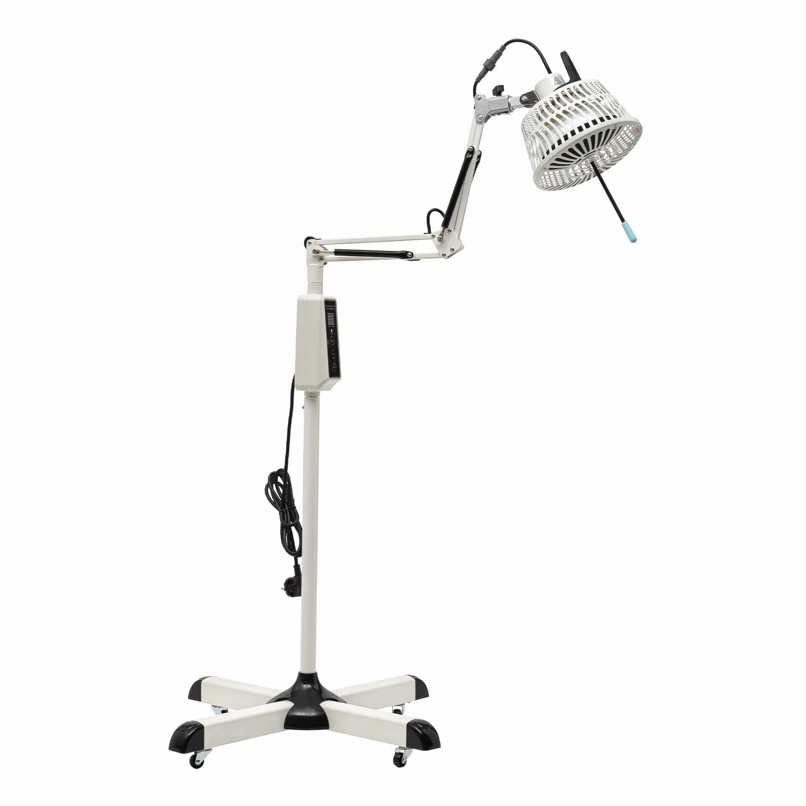 Lampa na podczerwień, 300 W, lampa grzewcza ze stojakiem, lampa stojąca, światło na podczerwień, sterowanie ekranem dotykowym, promiennik podczerwieni, regulowana temperatura, czerwone światło