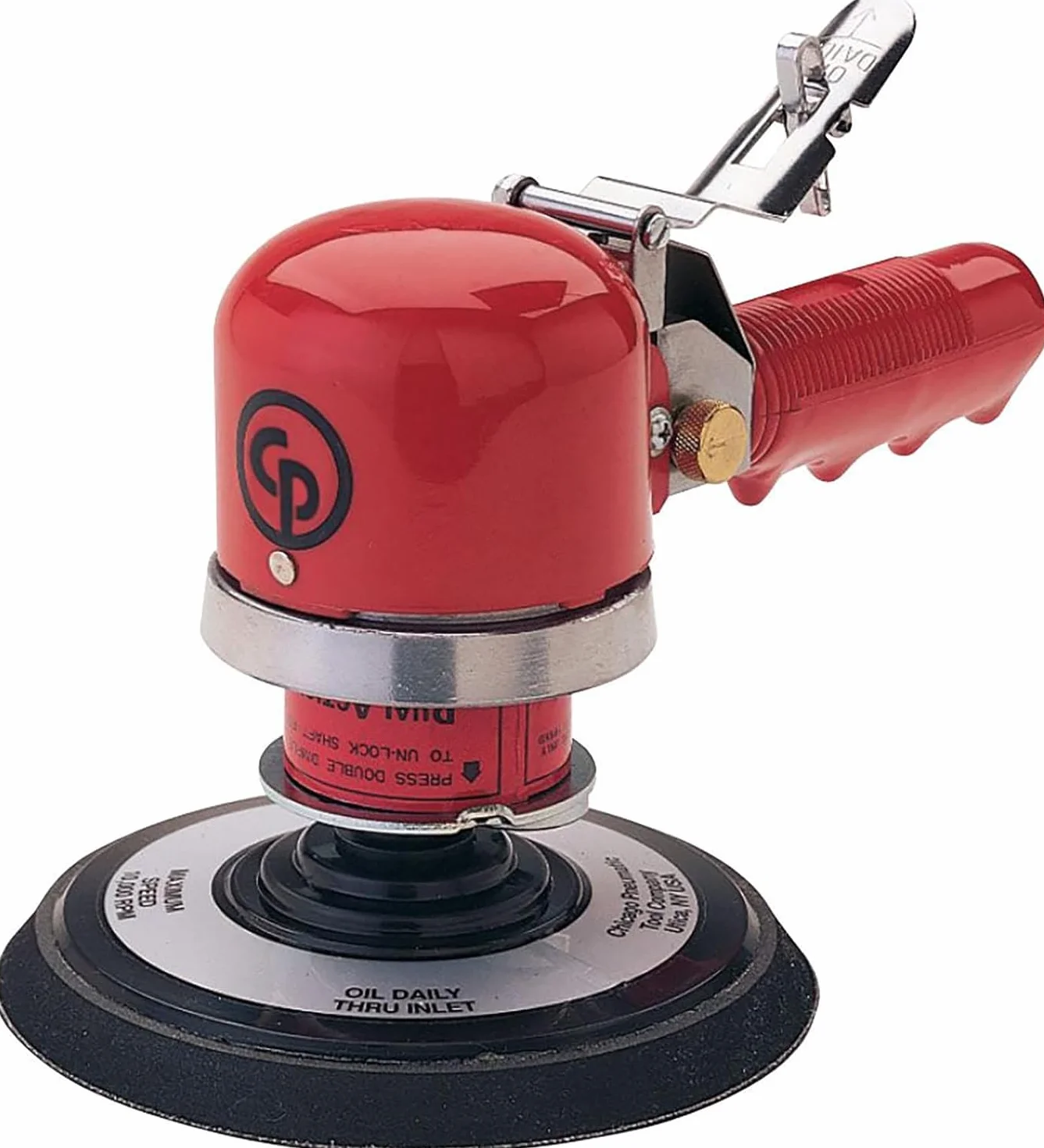 Chicago Pneumatic CP870 Dual Action Air Sander, czerwona, 150 mm