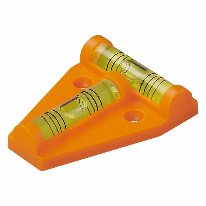 Zestaw: Magnetyczna poziomica krzyżowa T z magnesem, mini poziomica, piramida, nadaje się na kemping, do przyczep kempingowych i przyczep kempingowych (1)