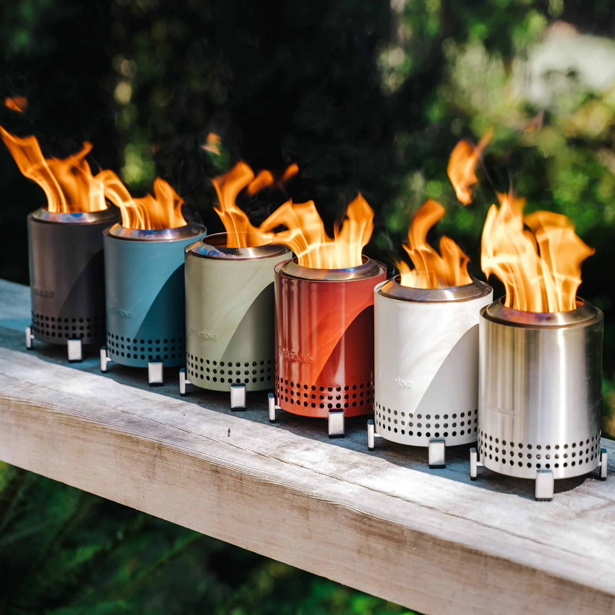 Solo Stove Mesa palenisko stołowe ze stojakiem, stal nierdzewna, na pelety i drewno, z torbą podróżną, 17,5 x 13