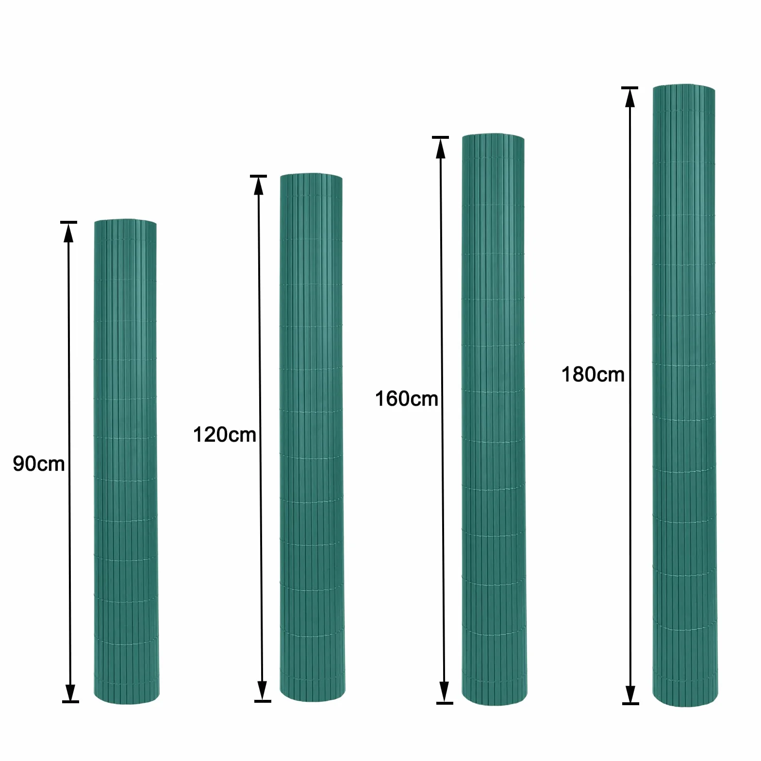 Mata maskująca PCW ogrodzenie balkonowe 160x1000 cm zielona