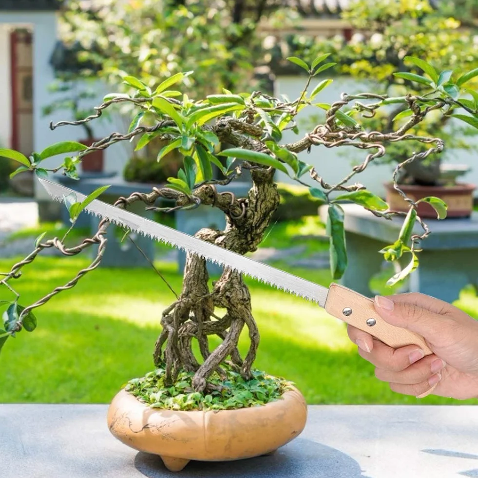 Bonsai Piła Wąska, Piła Bonsai Wąska Piła do Drzewa 325mm Wąska Piła do Drzewa Piła Ręczna Piła do Małego Zęba Narzędzie Ogrodnicze do Domu Ogród Gospodarstwo Rolnictwo