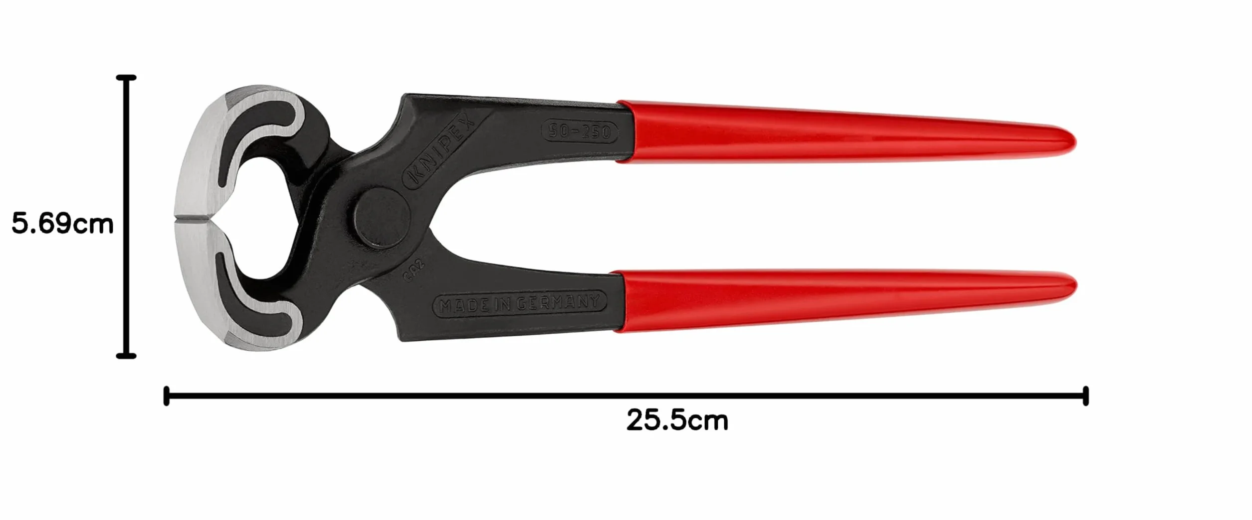 KNIPEX Obcęgi do gwoździ z tworzywa sztucznego, powlekane 250 mm, 50 01 250