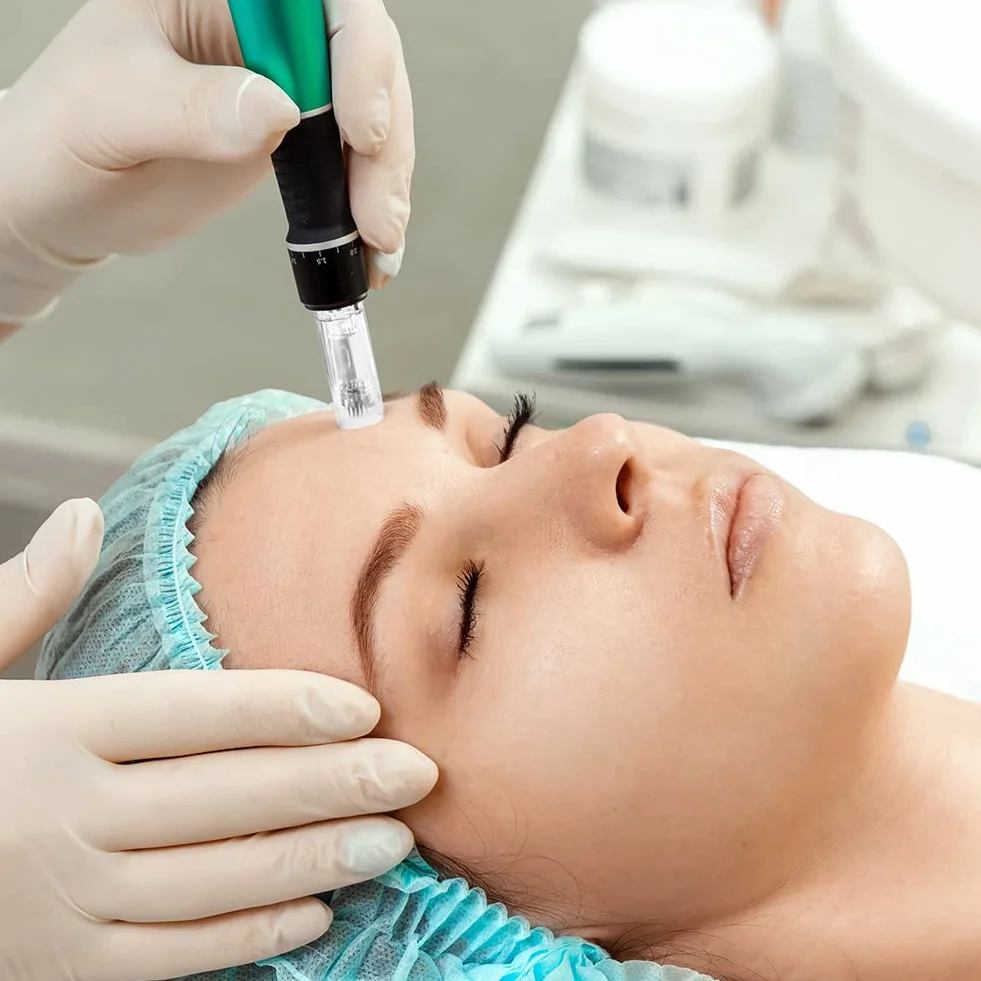 LOPHE Microneedling, 12 sztuk mikro igieł Derma Pen Micro Needling, Microneedle Nano Igły z regulowanymi bagnetami, igły wkładów z mikro igłami do Derma Pen(#36pin)