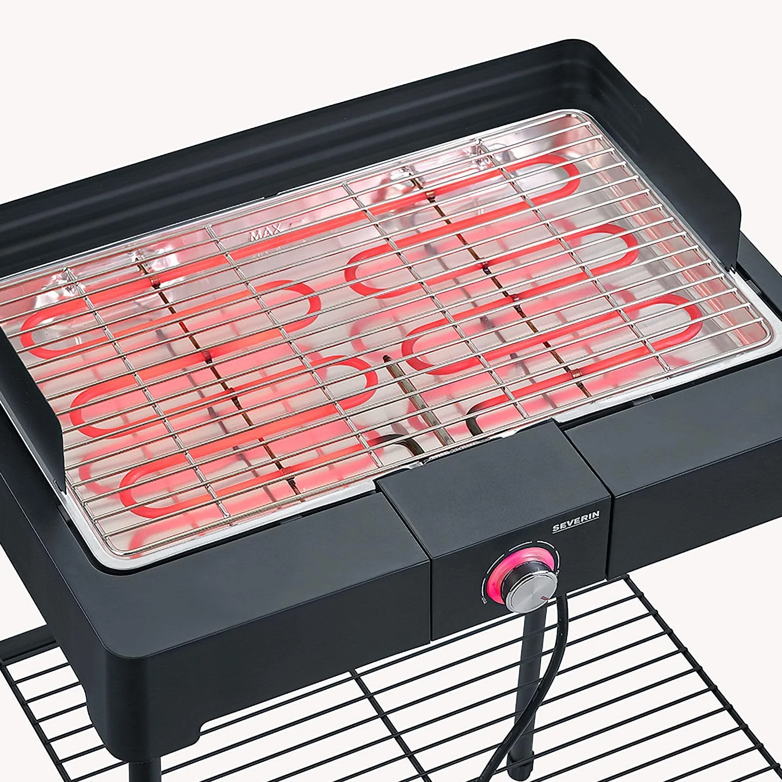 Severin Grill Elektryczny 2200 W Czarny Srebrny
