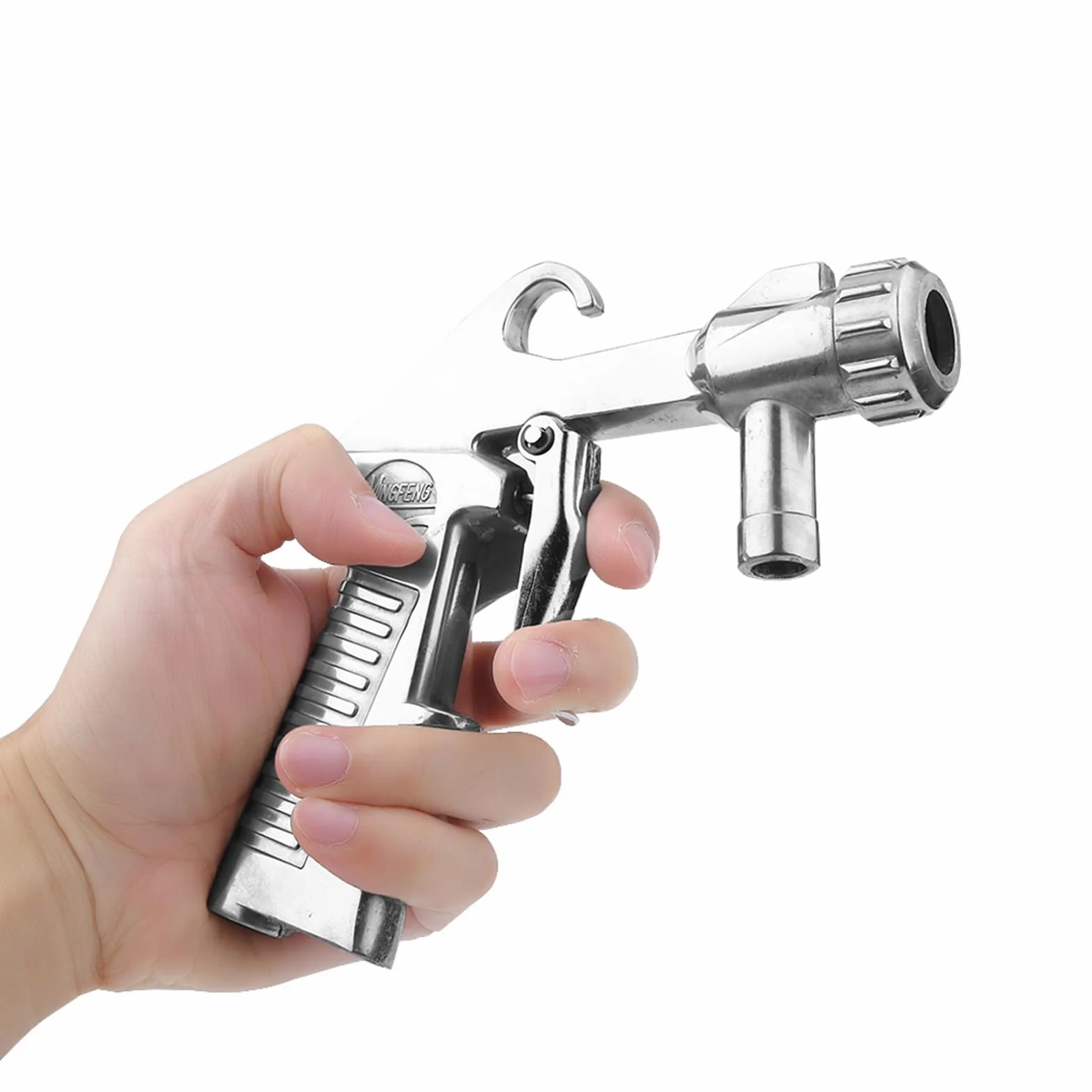Sandblaster Air syfon pistolet natryskowy z 4 dyszami ceramicznymi, ścierny Grit piasek Feed Gun