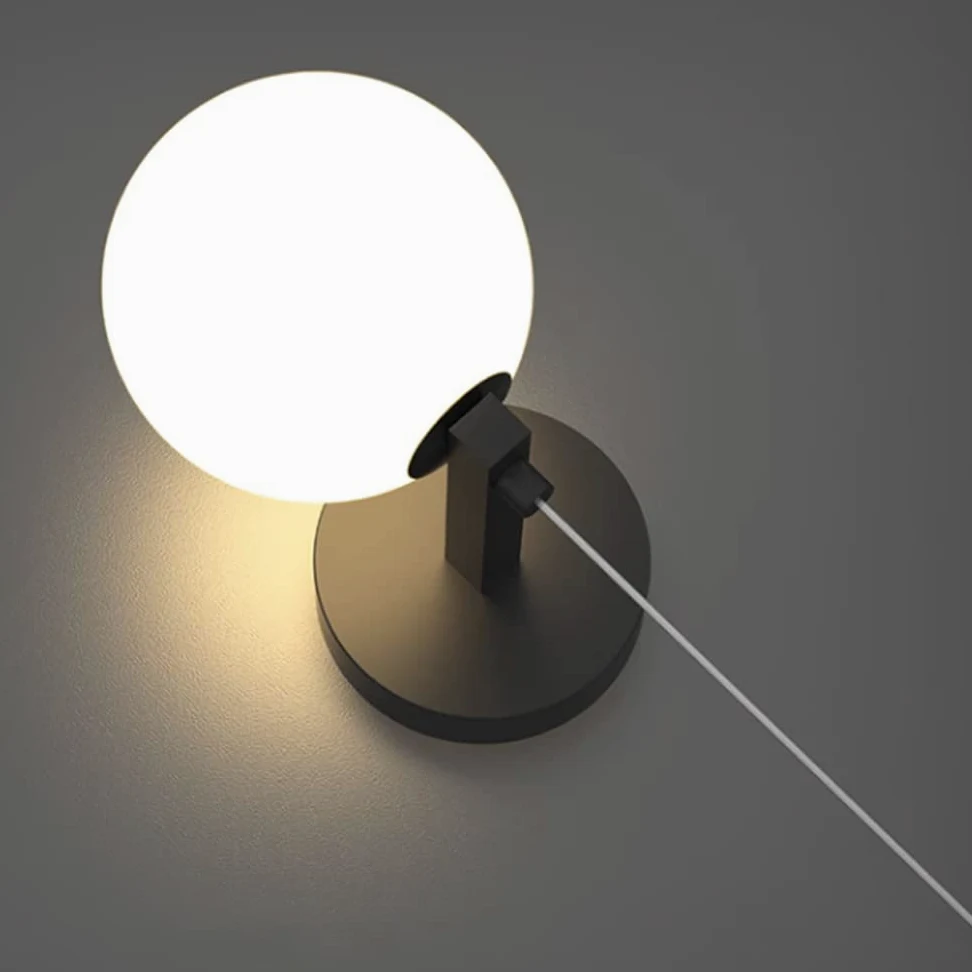 Lampki nocne do pokoju dziecięcego 2 szklane kule kinkiet nowoczesny luksusowy sypialnia dziecięca wystrój pokoju księżniczki lampki nocne kinkiet z 60 cm linkami do zawieszania 3-kolorowe światło
