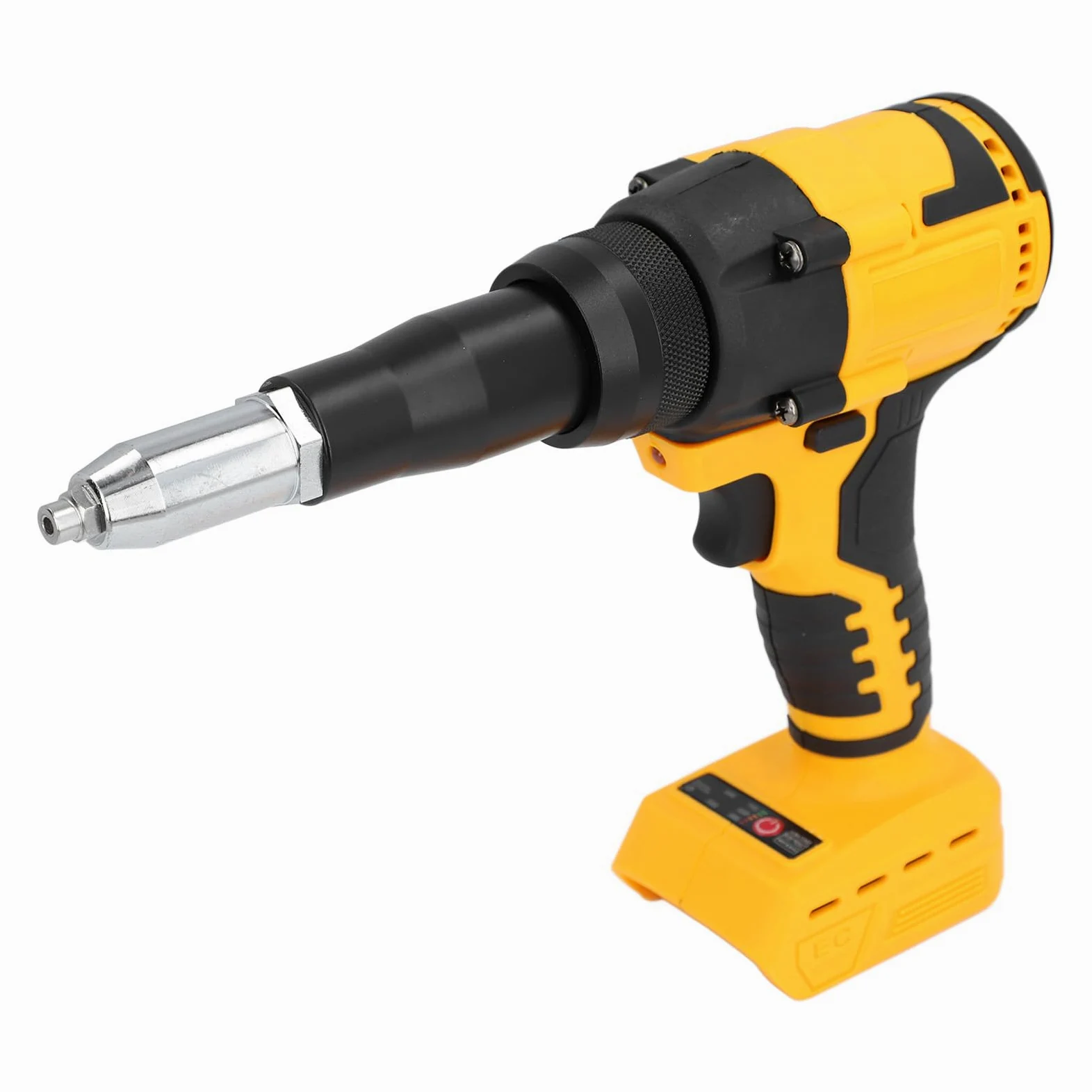 Elektryczny Bezszczotkowy Pistolet do Nitowania, 360 W, 10KN, 3,2–4,8 Mm, Akumulatorowa Nitownica z Oświetleniem LED, Silnik Bezszczotkowy, Nitownica o Skoku 0,79 Cala, do