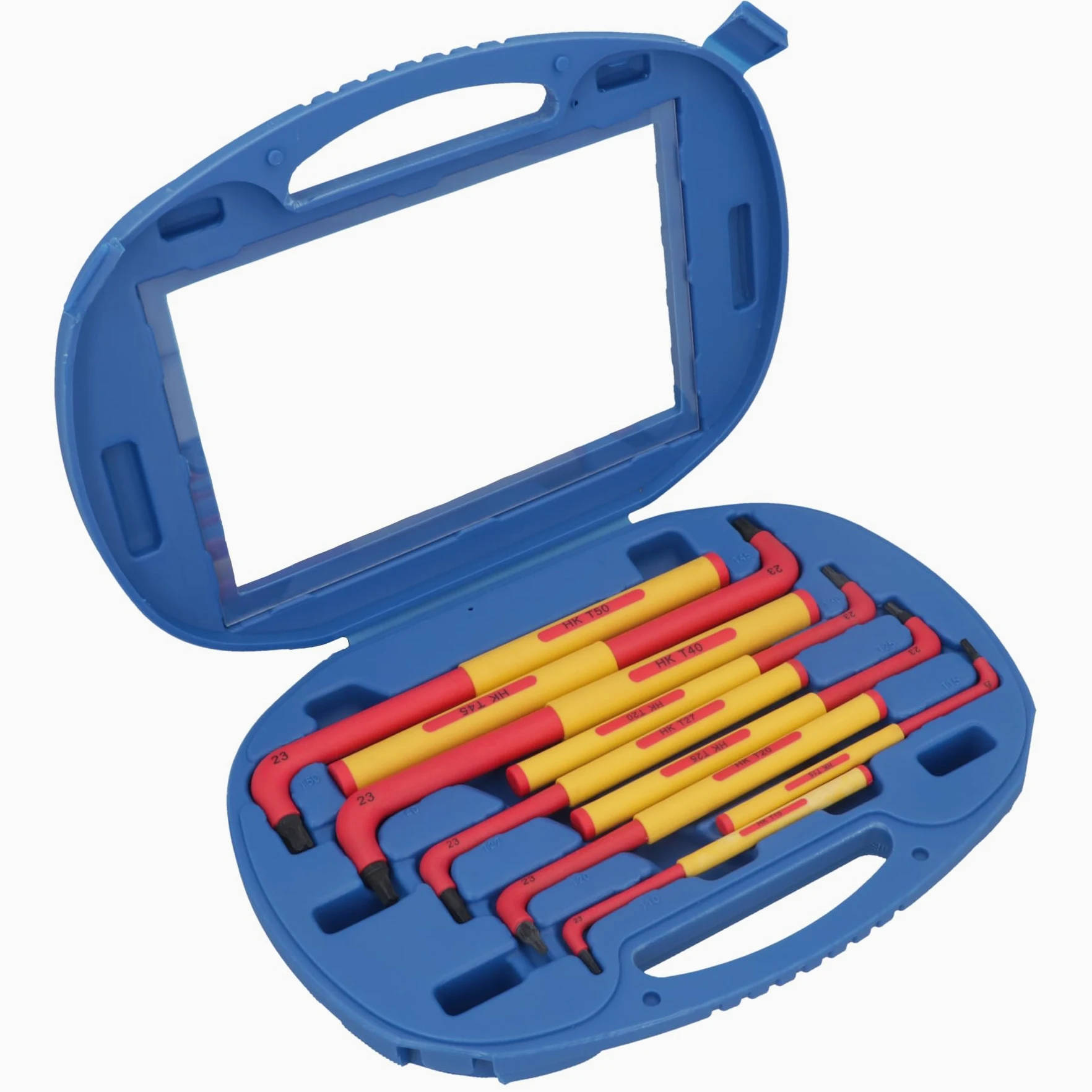 VDE Izolowane bardzo długie klucze Torx Star T10 - T50 9 szt. Ochrona do 1000 V
