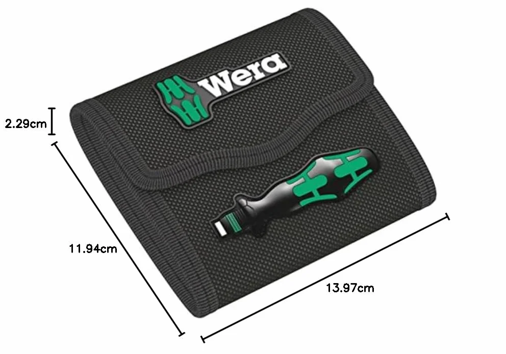Wera Kraftform Etui na Narzędzia, Czarny/Zielony, 140,0 x 119,0 mm