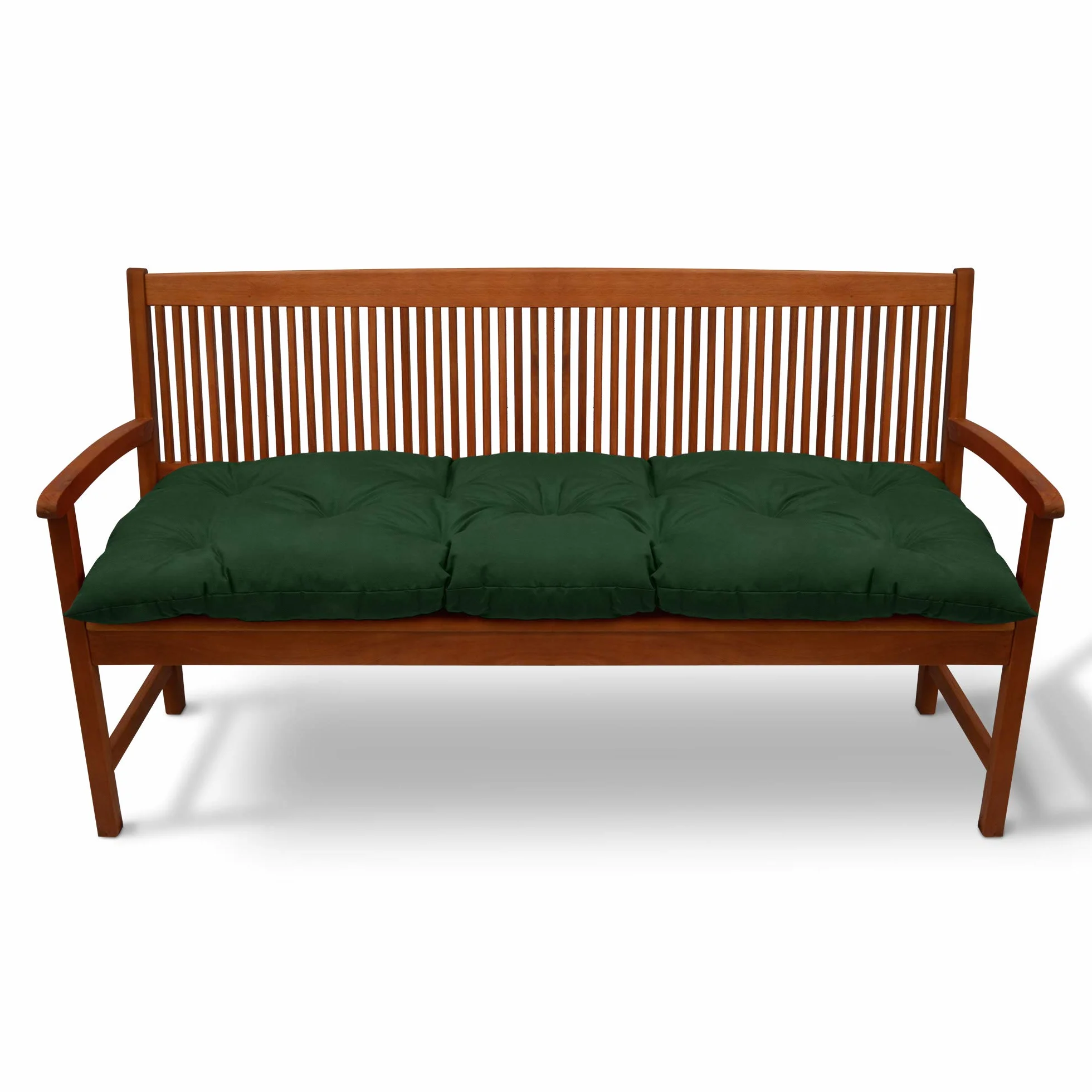 Beautissu Flair BK Poduszka na ławkę ogrodową 3-osobowa 180x50x50 cm Ciemnozielona