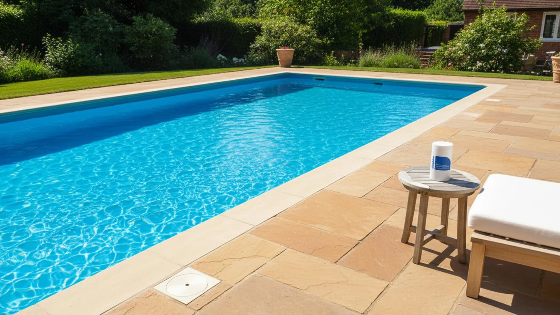 Deep Blue - Stabilised Chlorine Granules 1kg Neutral PH | Suitable for Pools, Spas, and Hot Tubs Granular | Made in UK | Swimming Pool & Spa Water Care