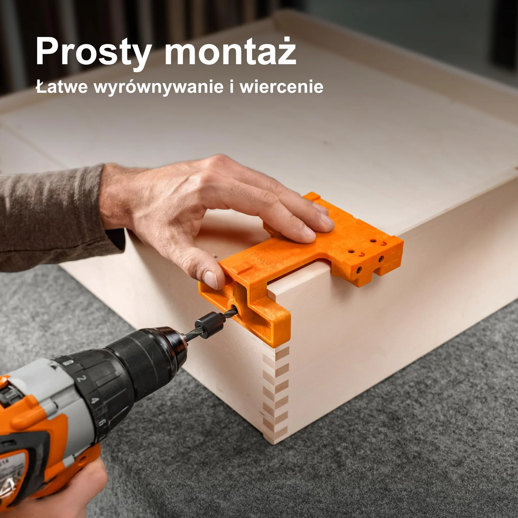 Blum Szablon wiertniczy do TANDEM/MOVENTO, T65.1000/T65.9000 ręczny powered, pomarańczowy, szablon do wiercenia, tworzywo sztuczne