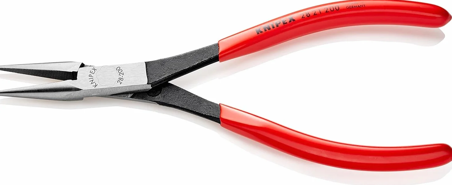 KNIPEX Szczypce płaskie montażowe z tworzywa sztucznego, powlekane 200 mm, 28 21 200