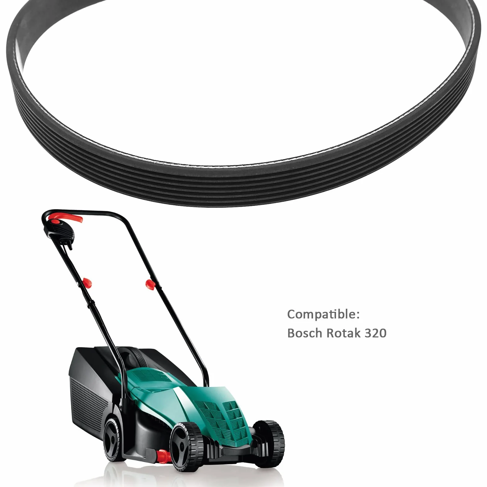 Pasek napędowy do kosiarki Bosch Rotak 320, 7 żeber, 16 mm, 451 mm