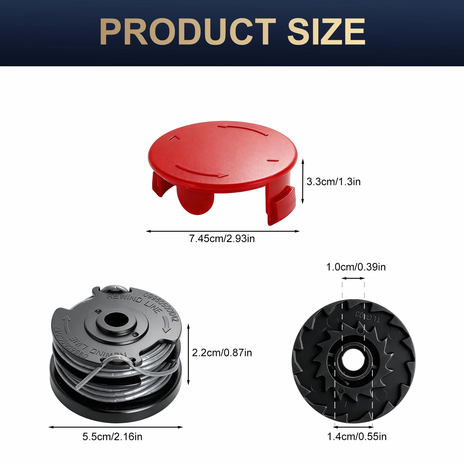 Szpula żyłki do Bosch F016800351, 6 szpulek, Ø 1,6 mm, żyłka nylonowa 6 m