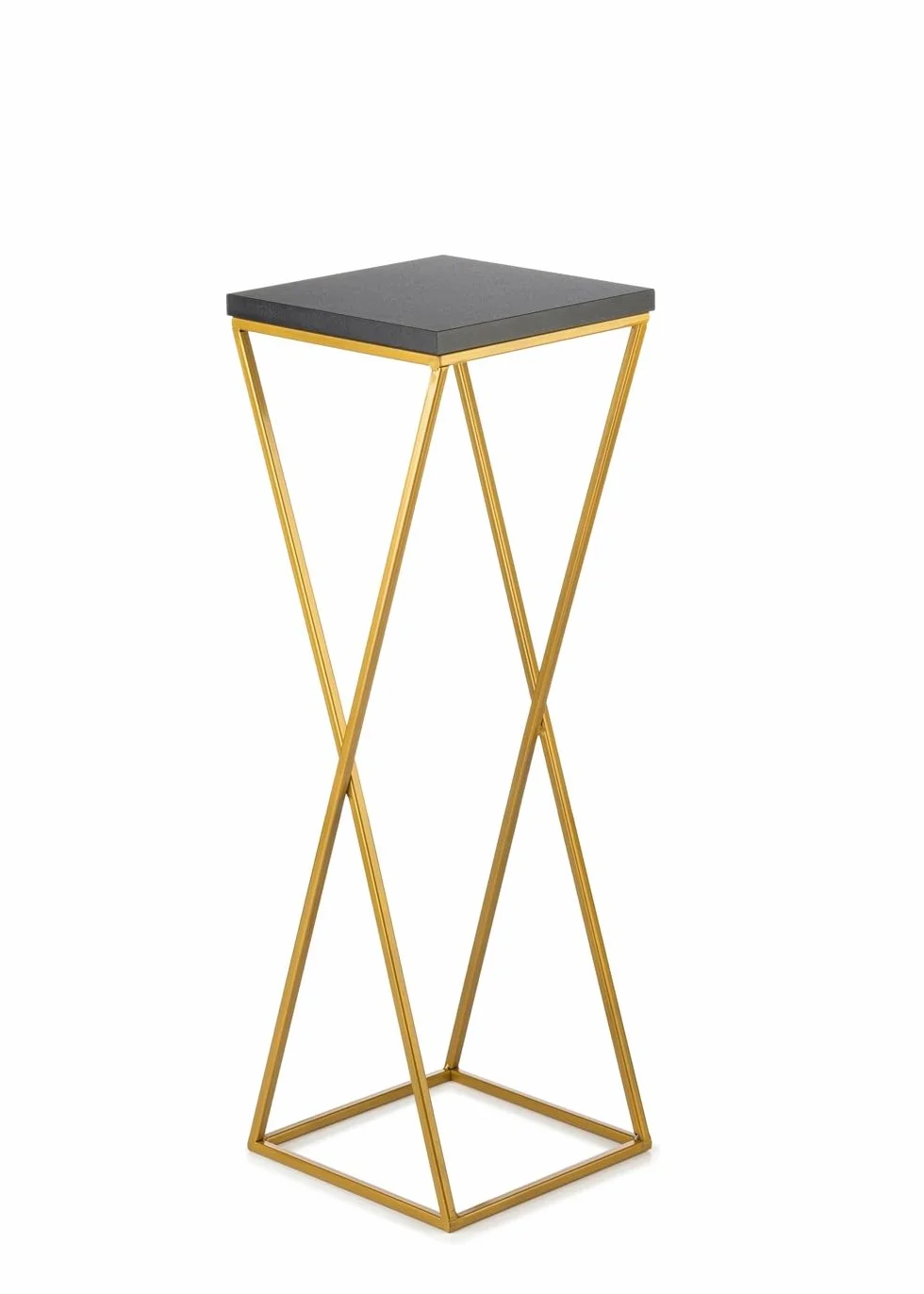Stojący kwietnik metalowy 70 cm stojak na donice