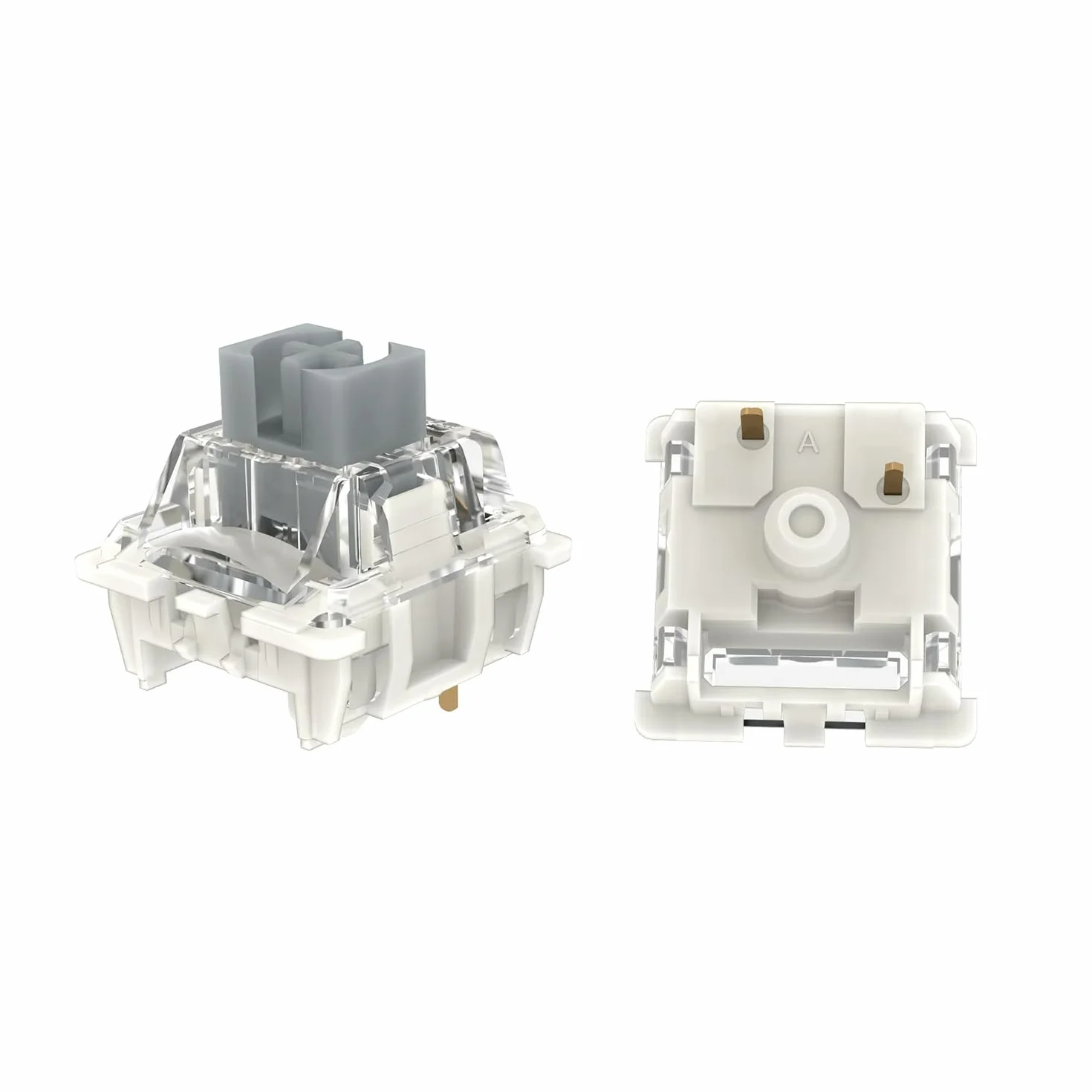 Gateron G Silver Pro 3.0 przełączniki wstępnie nasmarowane 3-pinowe RGB SMD liniowy pyłoszczelny pojedynczy przełącznik sprężynowy do klawiatury mechanicznej do gier (36 szt., Pro Silver 3.0)
