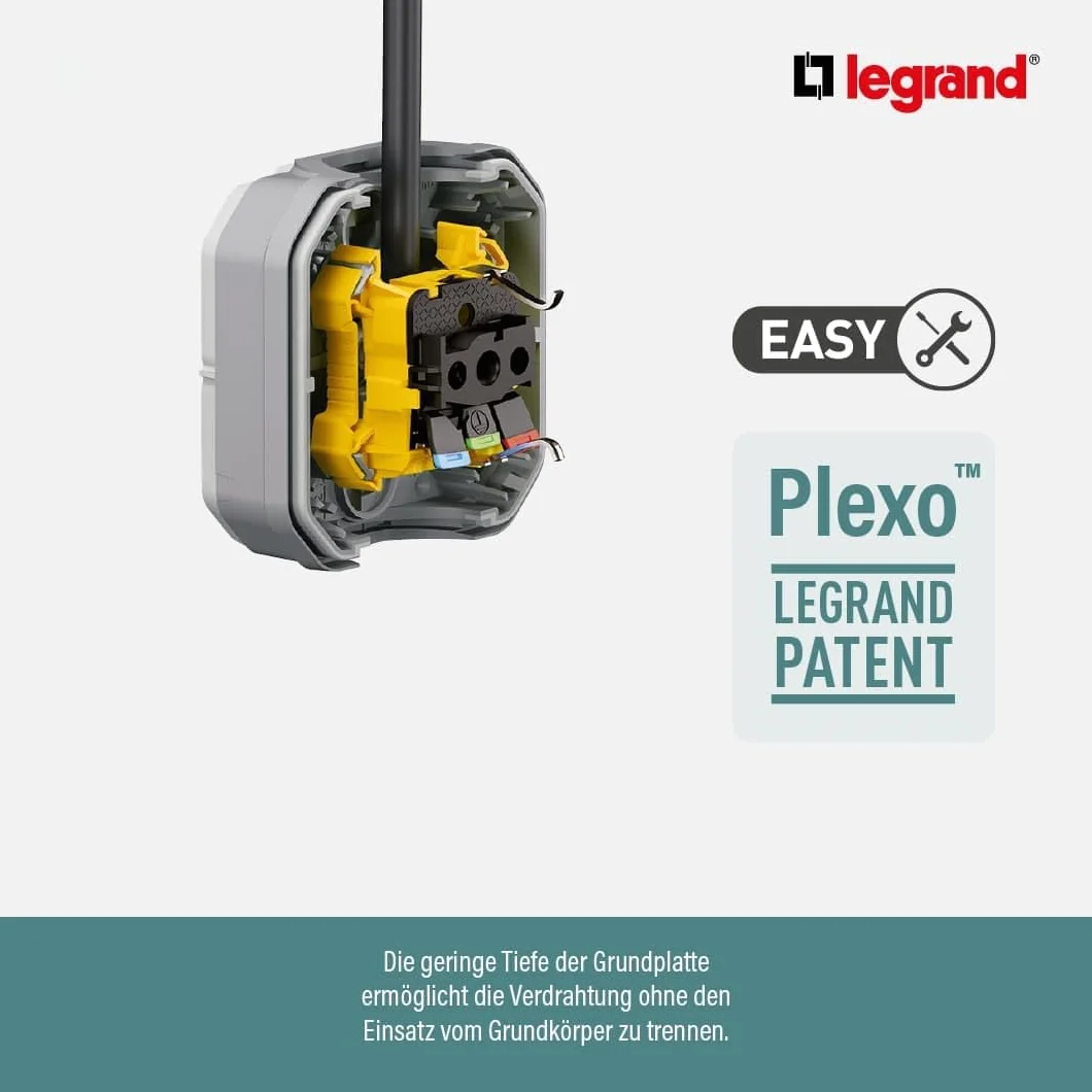 Legrand Plexo New 2-fach Gehäuse, horizontal und vertikal, anthrazit (069602L)