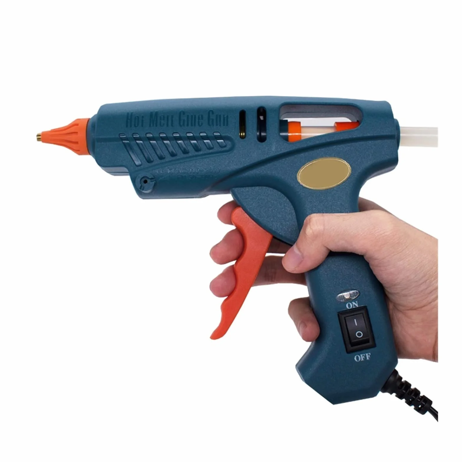 Pistolet Do Kleju Na GorąCo Pistolet Do Klejenia Torba Na Narzędzia Pistolet Do Klejenia Na Gorąco Miedziana Dysza Do 11mm Klej W Sztyfcie Domowe Rękodzieło DIY Klej Gorący Pistolet(Set C)