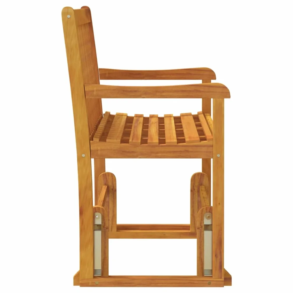 vidaXL Ławka ogrodowa/huśtawka, 110 cm, lite drewno akacjowe, ławka bujana, huśtawka do ogrodu, ławka bujana do ogrodu, ławki bujane