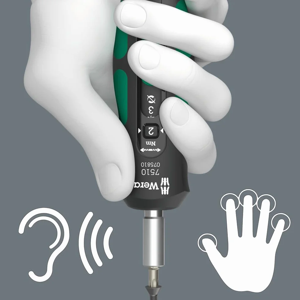 Wera 05075810001 7510 Kraftform Safe-Torque Speed wkrętak dynamometryczny, 1-3 Nm, 1/4" x 1,0 Nm x 1,5 Nm x 2,0 Nm x 2,5 Nm x 3,0 Nm x 147,5 mm