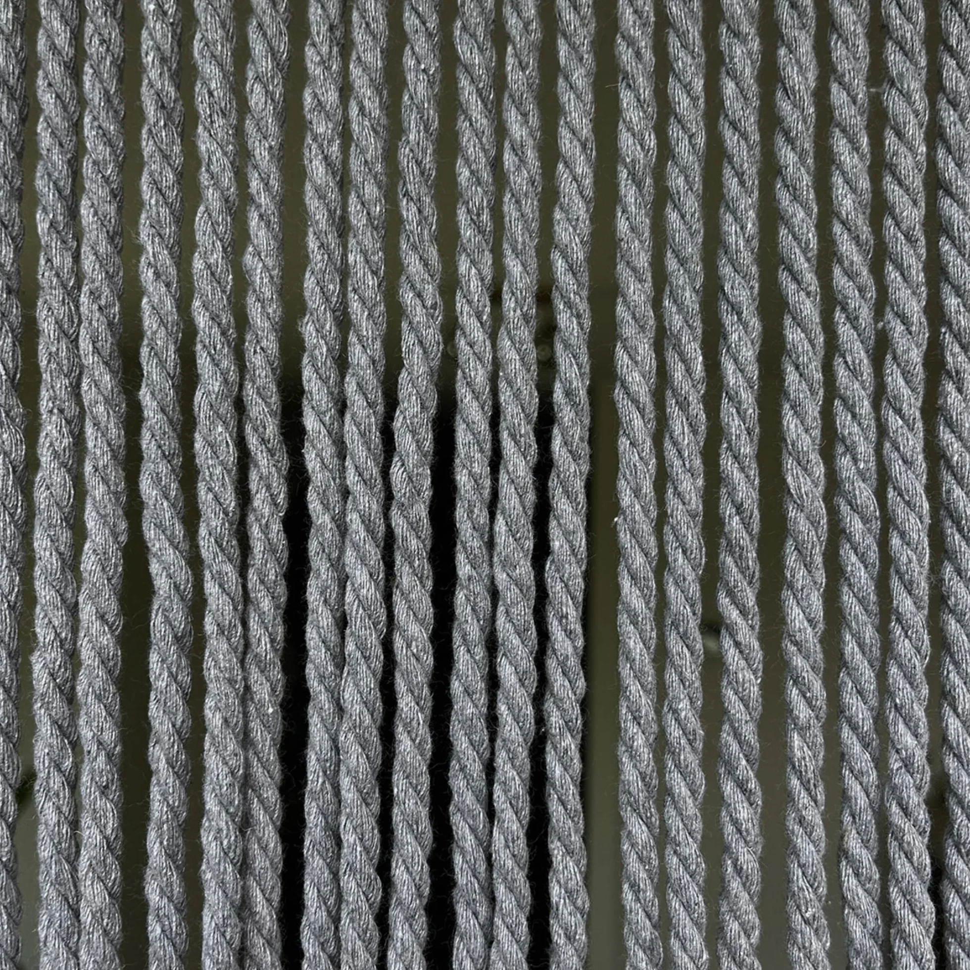 Trentero Zasłona na drzwi 120 x 230 cm ciemnoszara ze sznurkiem ściągającym ochrona przed owadami