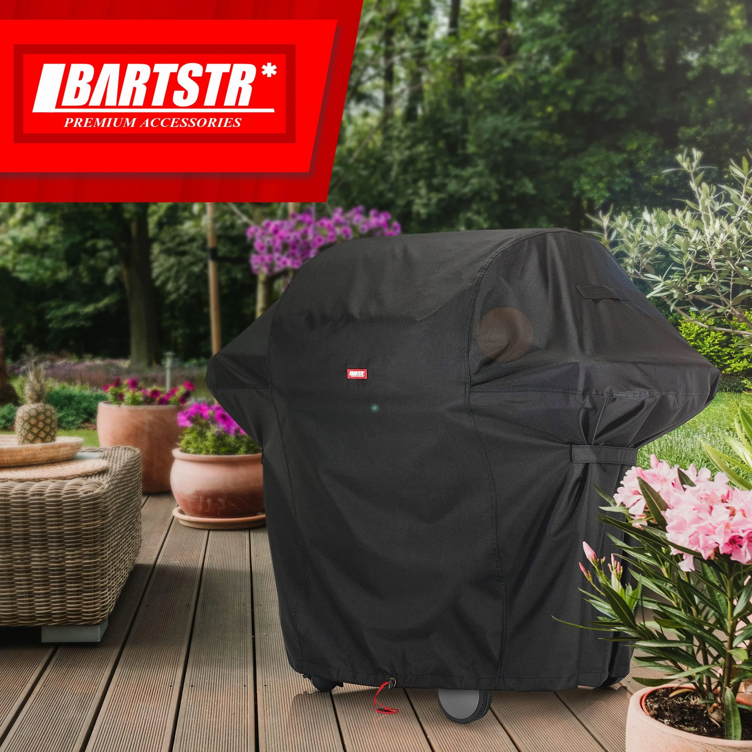 BARTSTR pokrowiec ochronny na grilla 140 x 65 x 115 cm