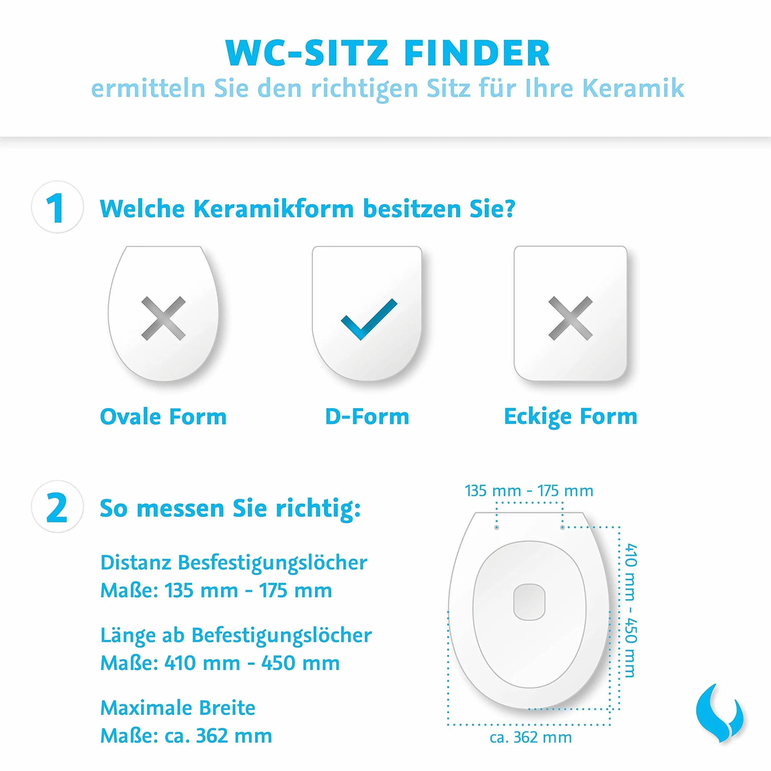 Bullseat 4.1 deska sedesowa w kształcie litery D, wolnoopadająca, zdejmowana, prosta do czyszczenia, deska sedesowa nakładająca się na siebie, wysokiej jakości tworzywo duroplast, biała