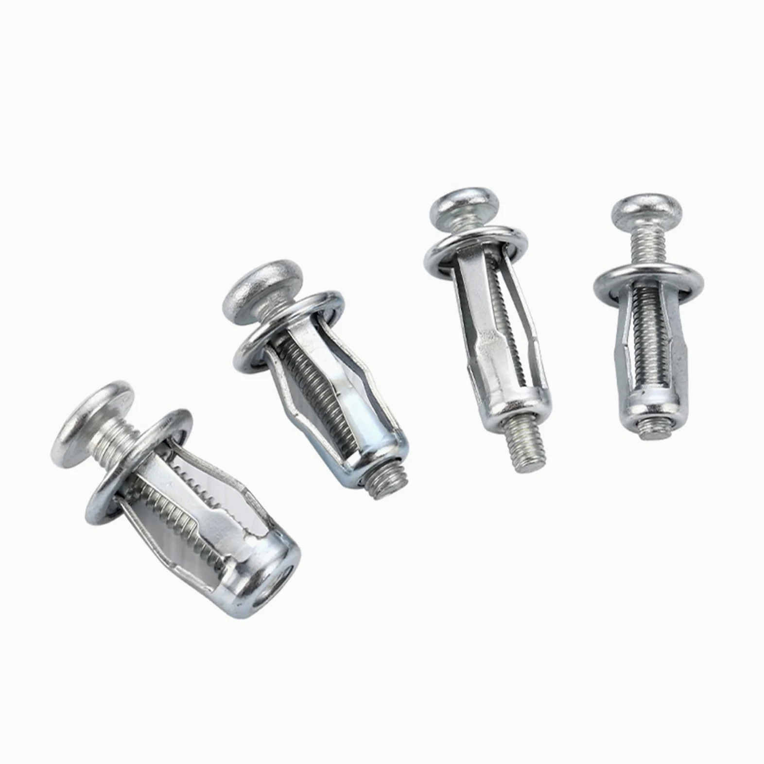 15 sztuk M4 M5 M6 M8 Płatek Nity Śruby Blokujące Nakrętki Zestaw Zestaw Stalowy Pusty Żelazo Aluminiowe Nit Płytka Śruba do Tablicy Rejestracyjnej Samochodu (Kolor: Srebrny, Rozmiar: 15 sztuk M4)
